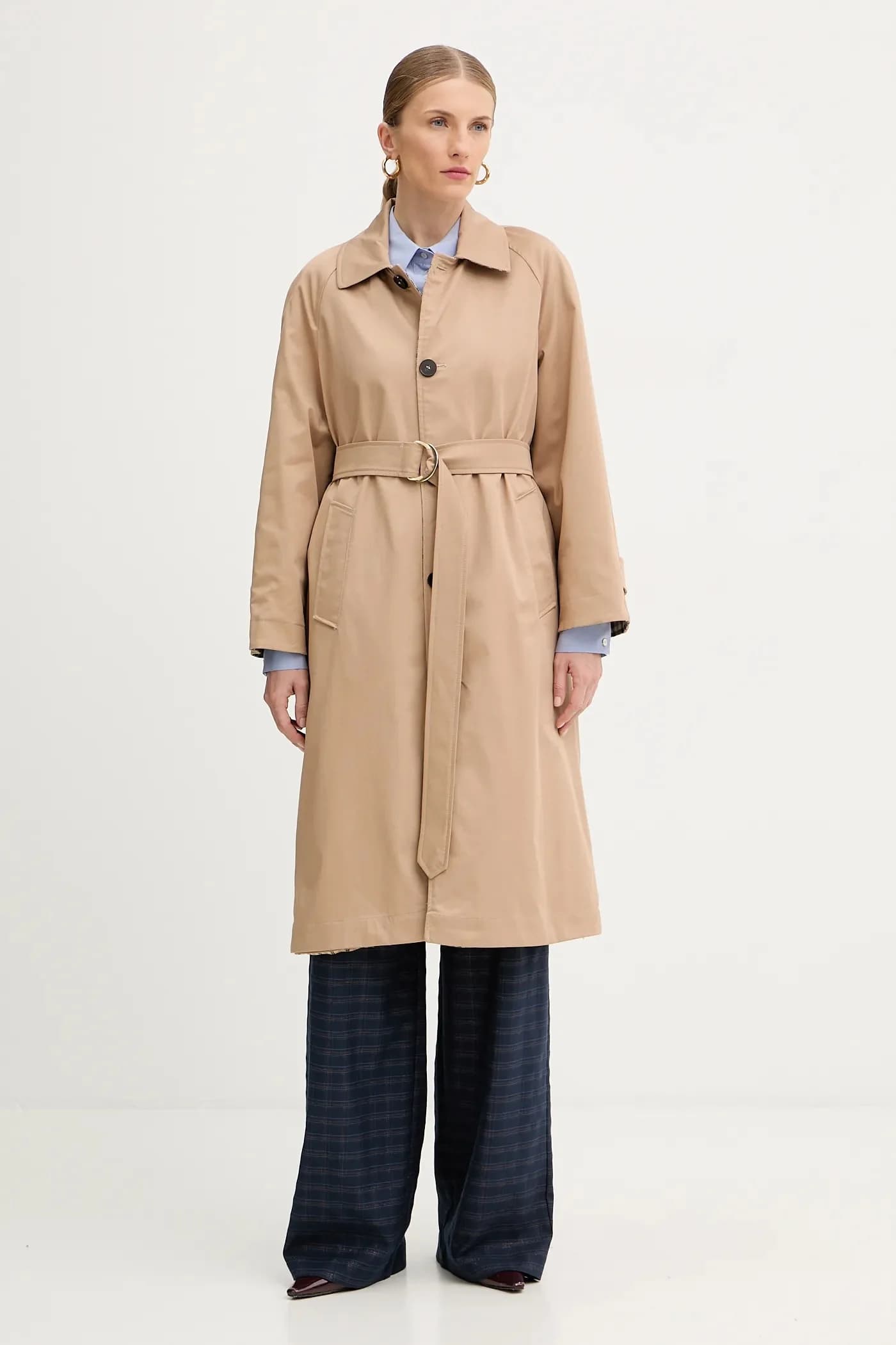 Двустороннее пальто из шерсти