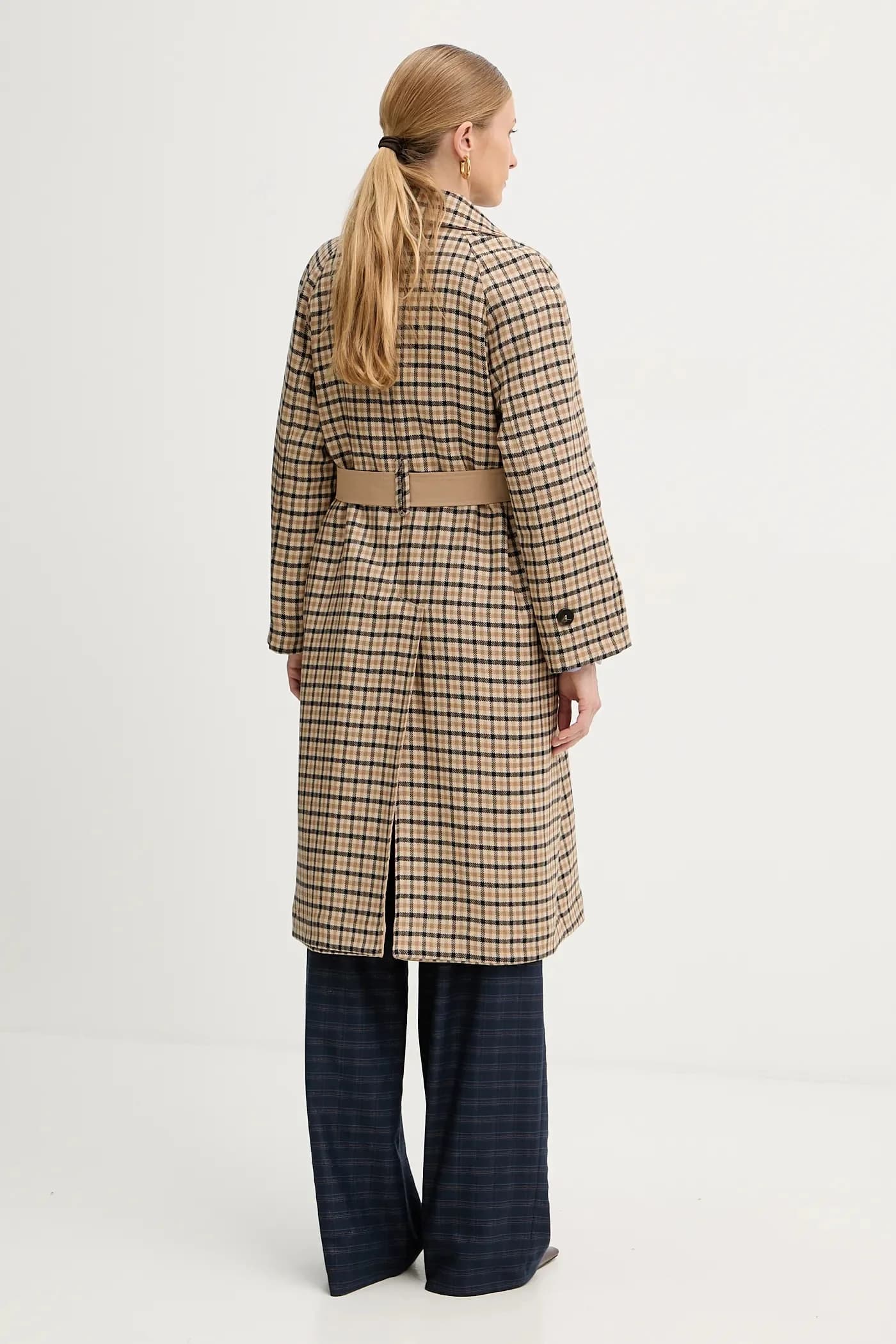 Двустороннее пальто из шерсти - фото 4