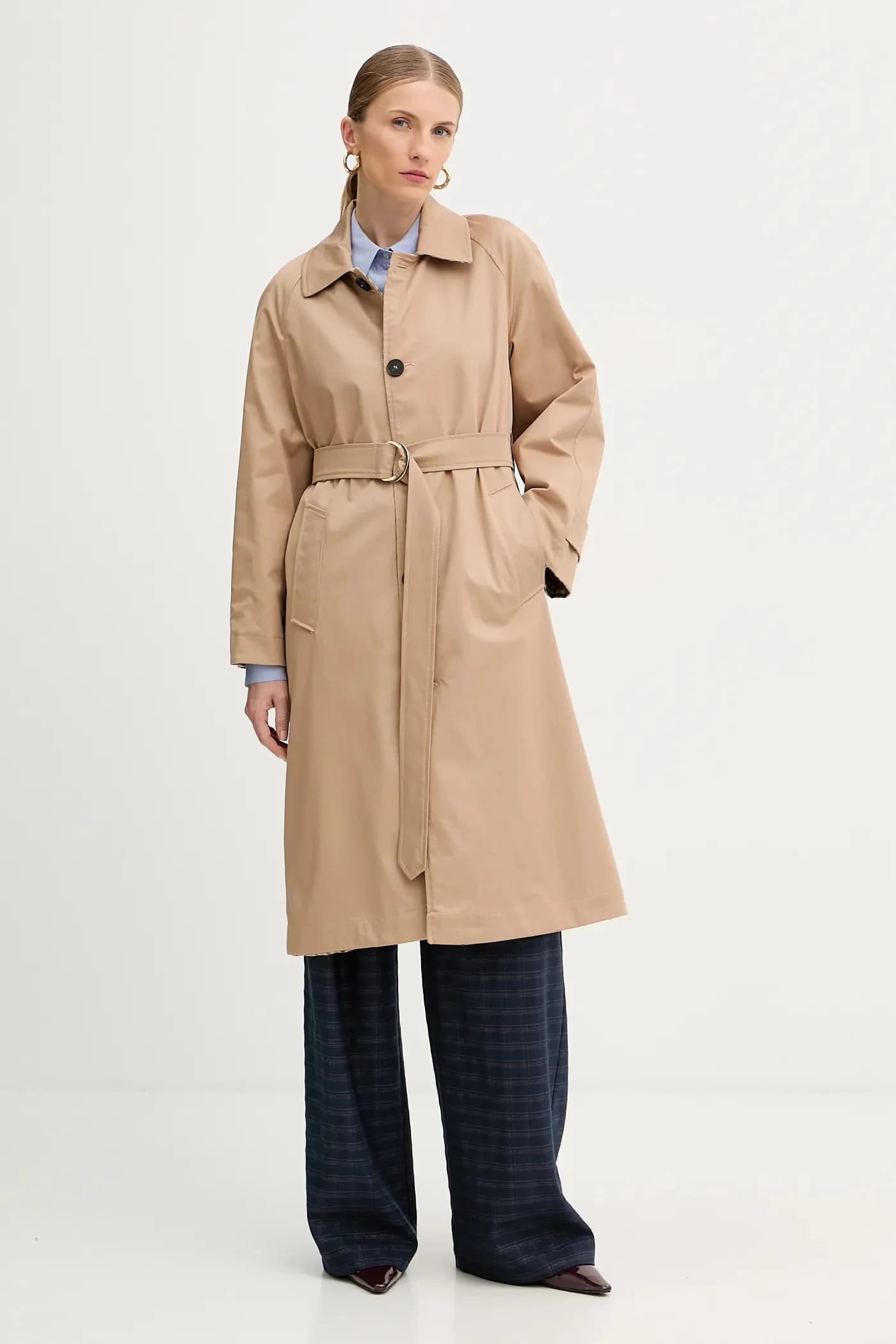 Двустороннее пальто из шерсти - фото 6