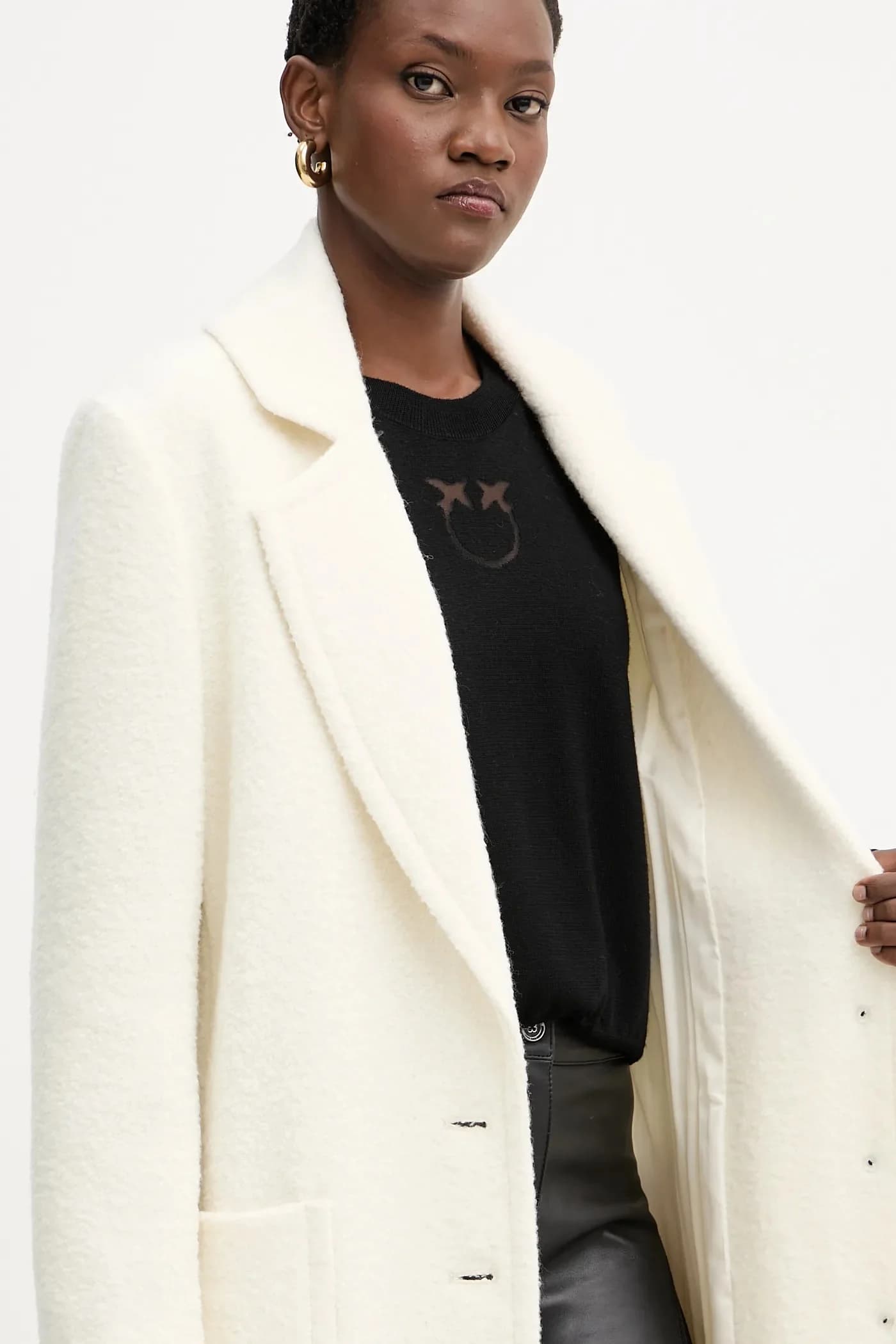 Пальто с добавлением шерсти - фото 6