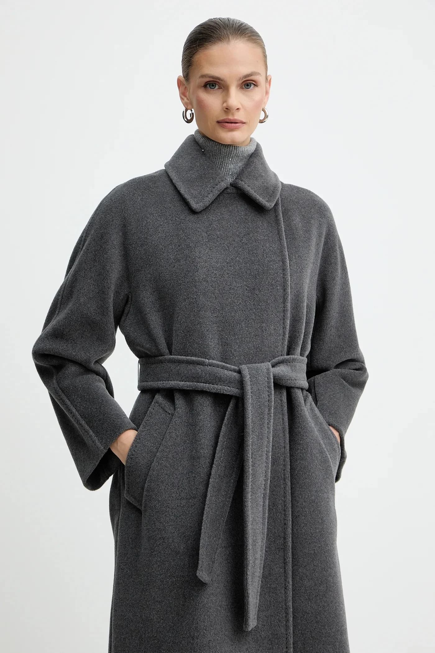 Шерстяное пальто - фото 4