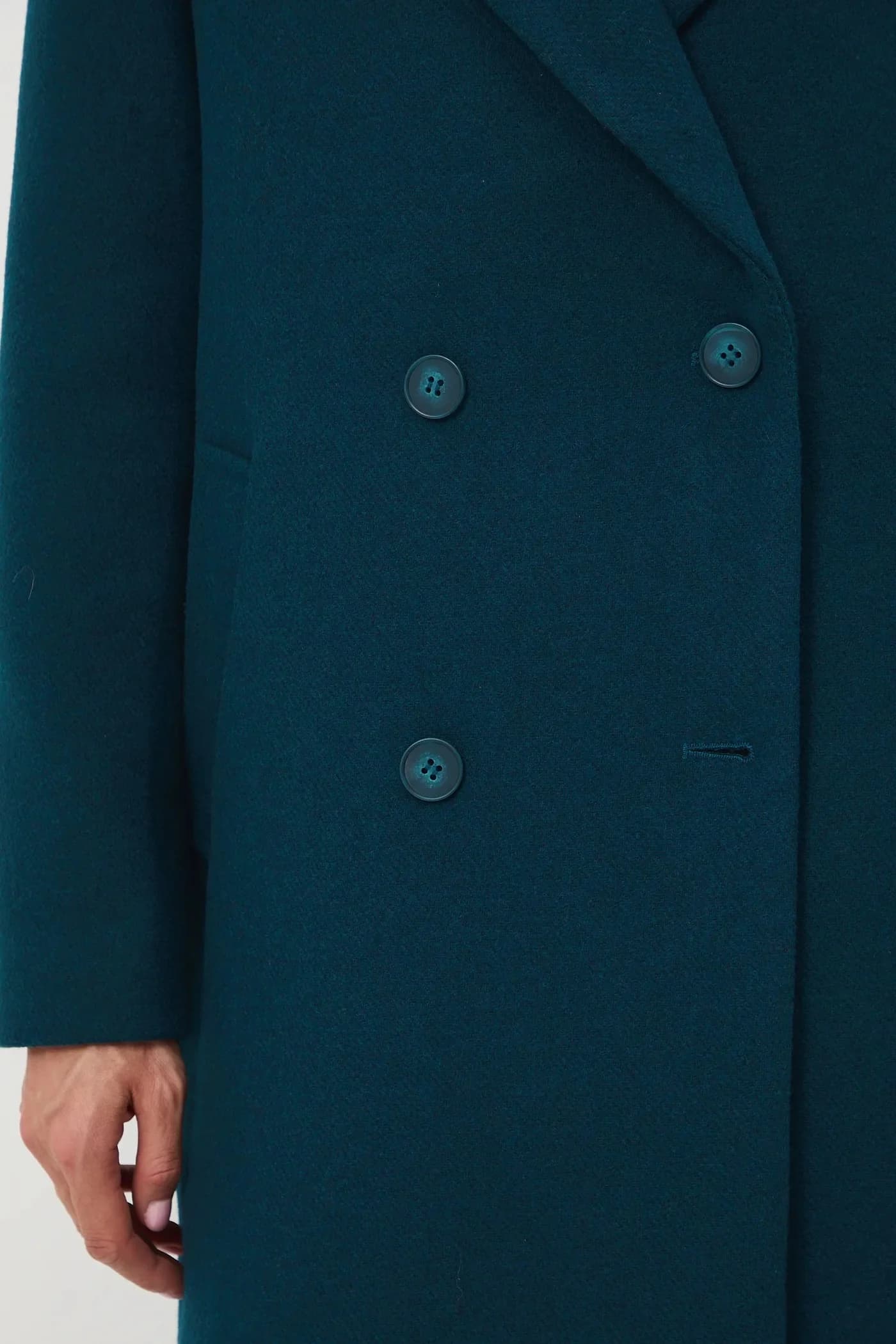 Пальто из смесовой шерсти - фото 6