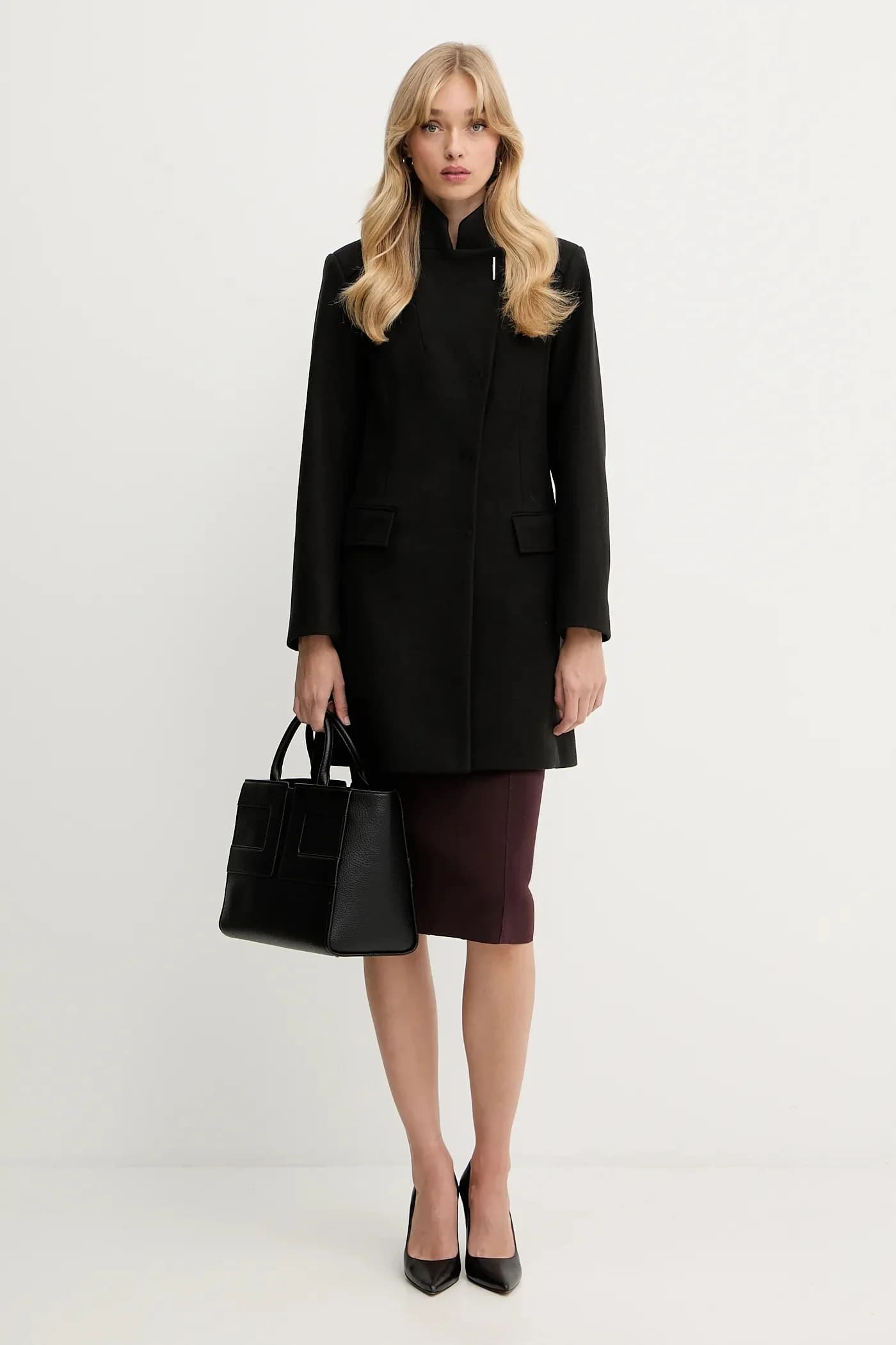 Пальто из смесовой шерсти - фото 2