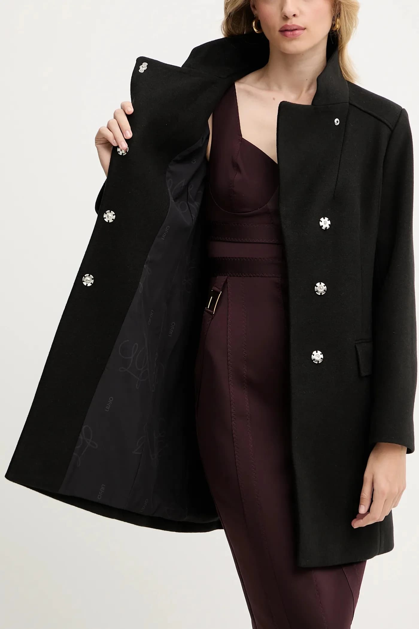 Пальто из смесовой шерсти - фото 5