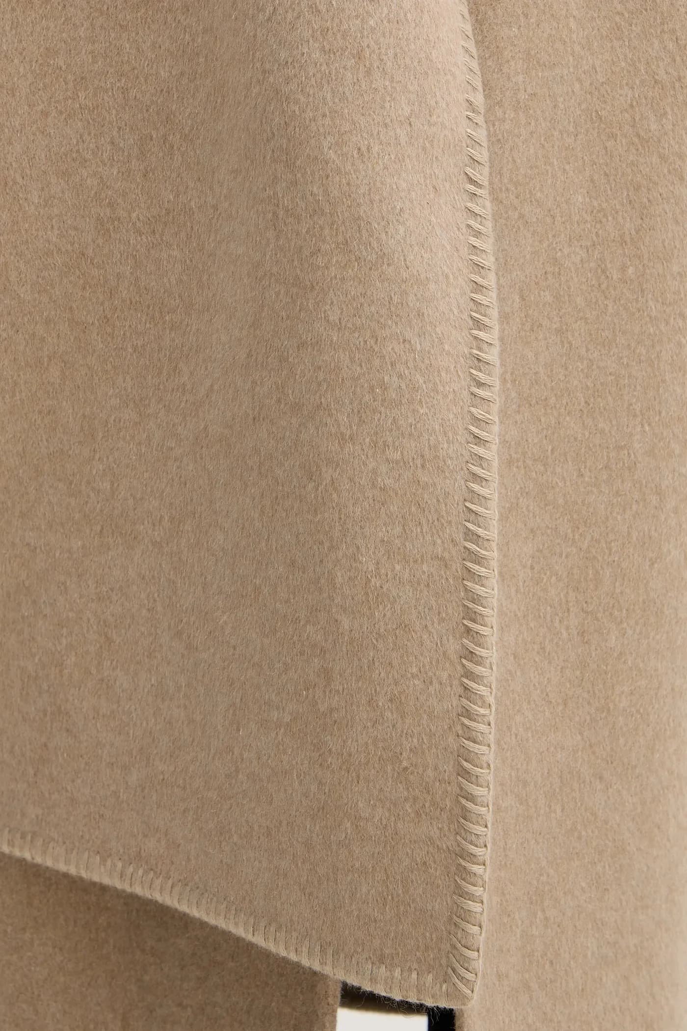 Пальто шале из смесовой шерсти - фото 6