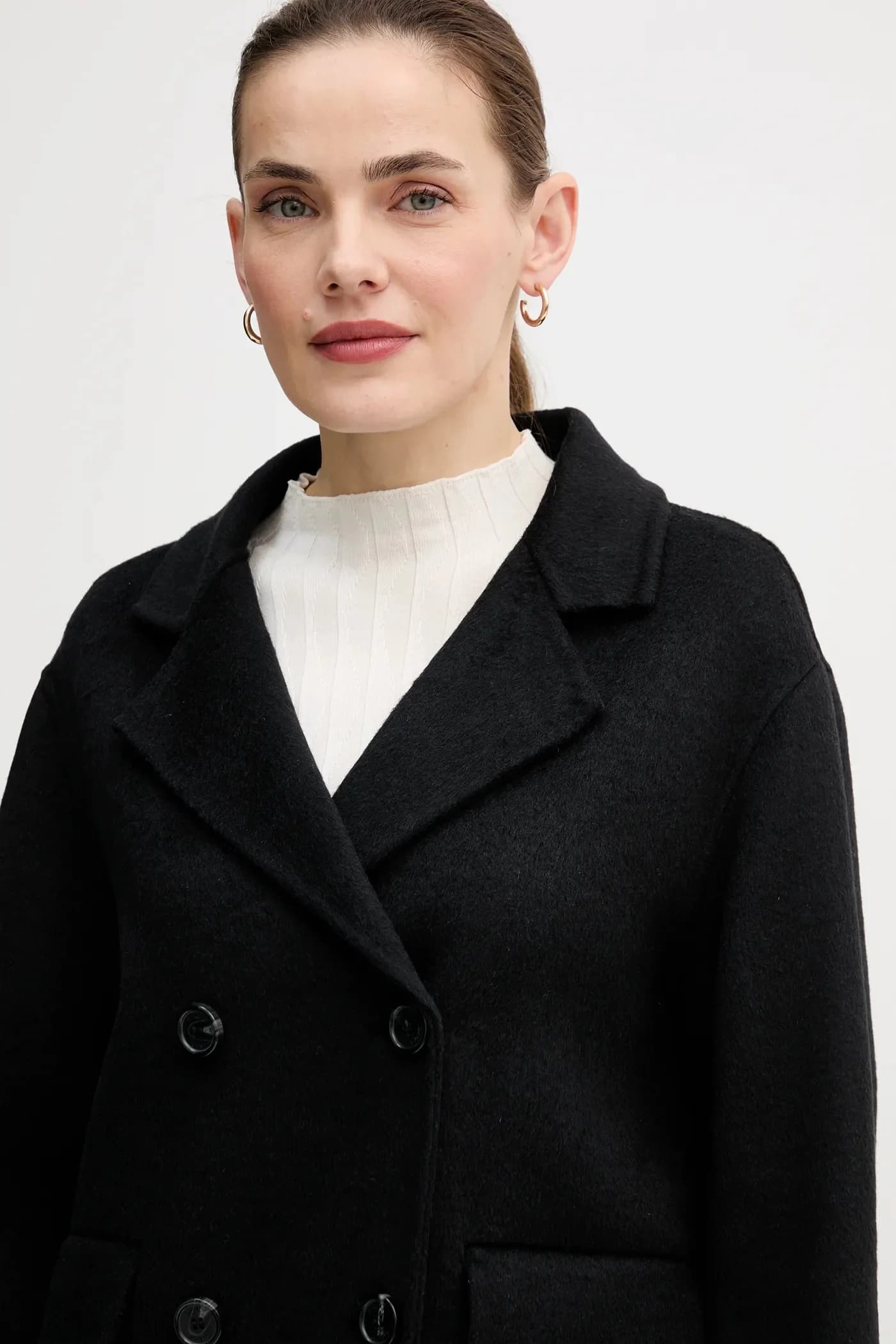 Пальто с добавлением шерсти - фото 4