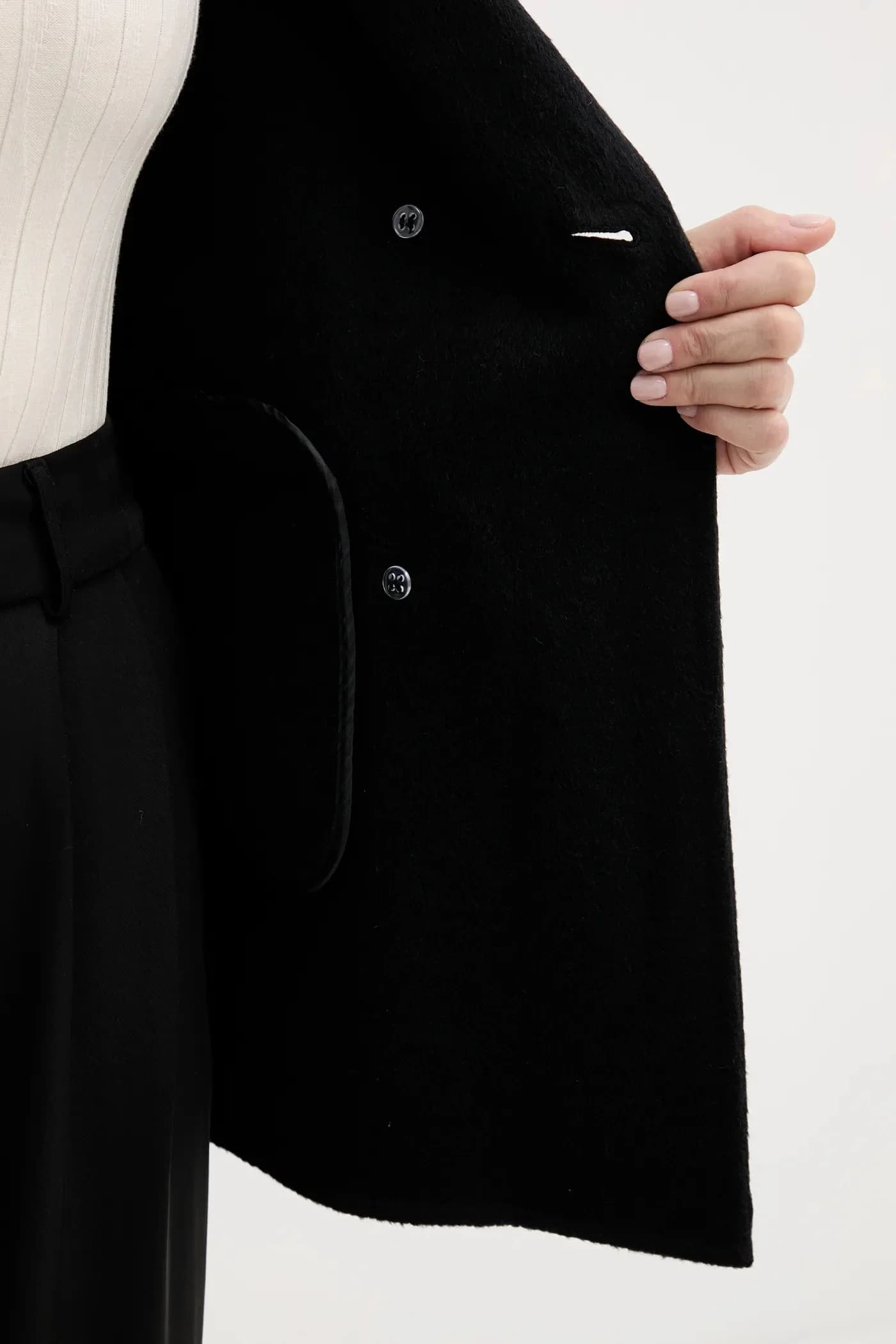 Пальто с добавлением шерсти - фото 6