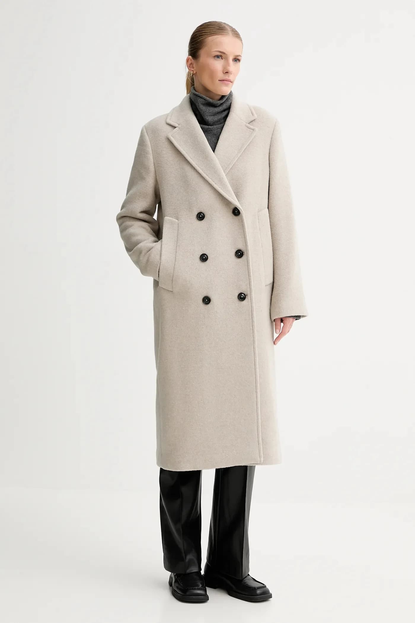 Пальто с добавлением шерсти