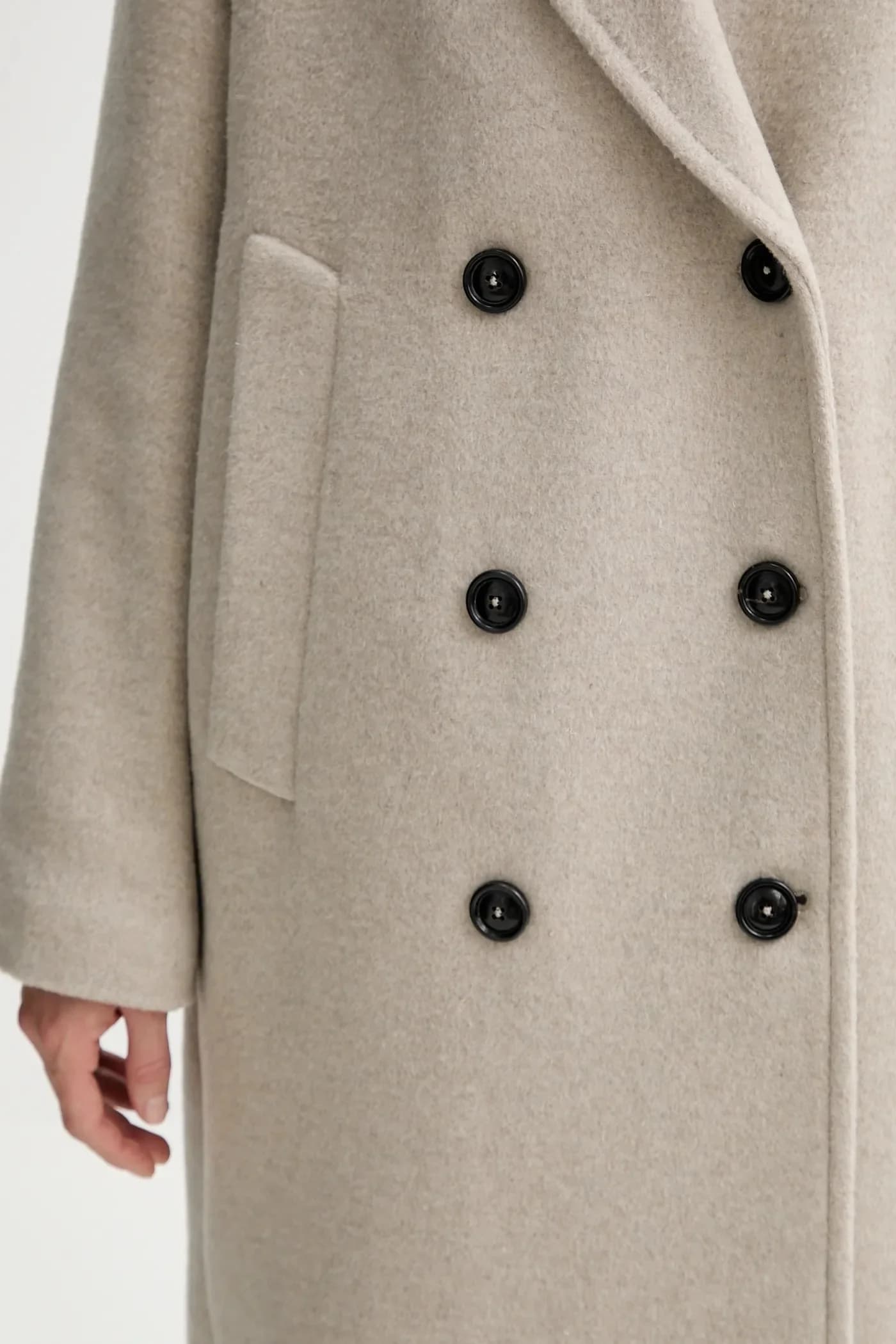 Пальто с добавлением шерсти - фото 4