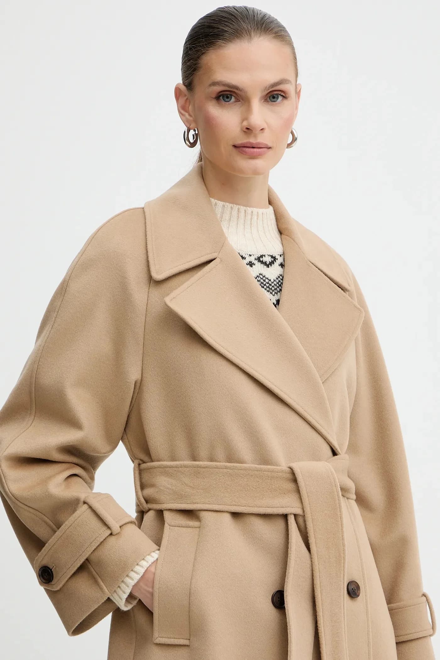 Шерстяное пальто - фото 4