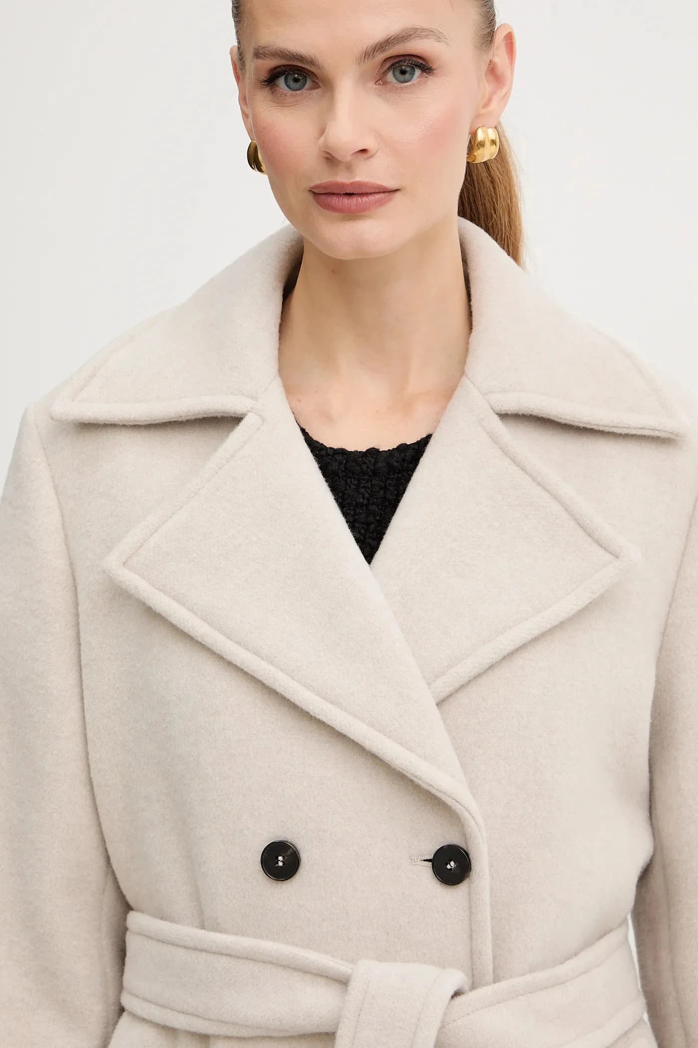 Пальто с добавлением шерсти - фото 4