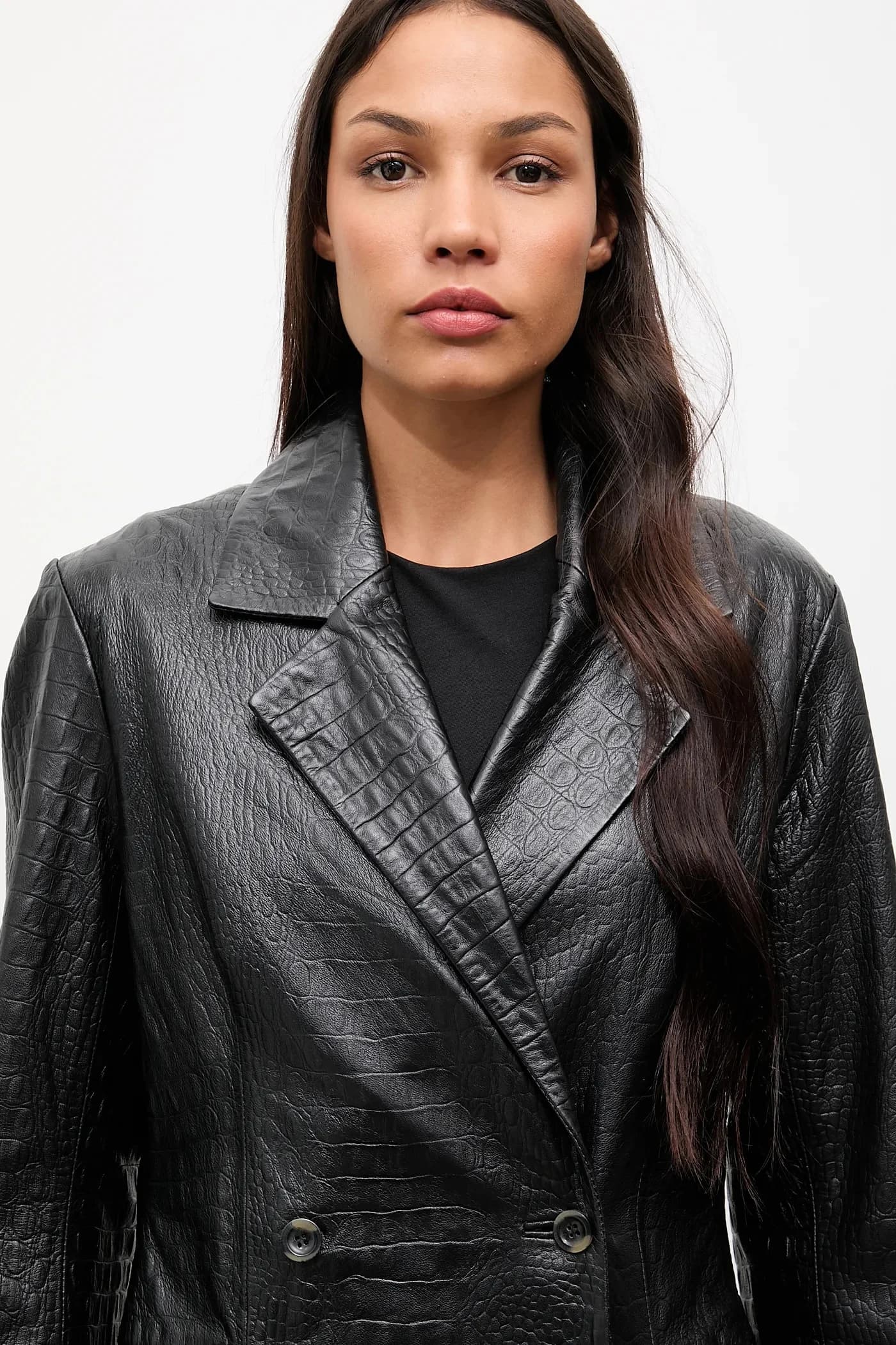 Кожаное пальто - фото 5