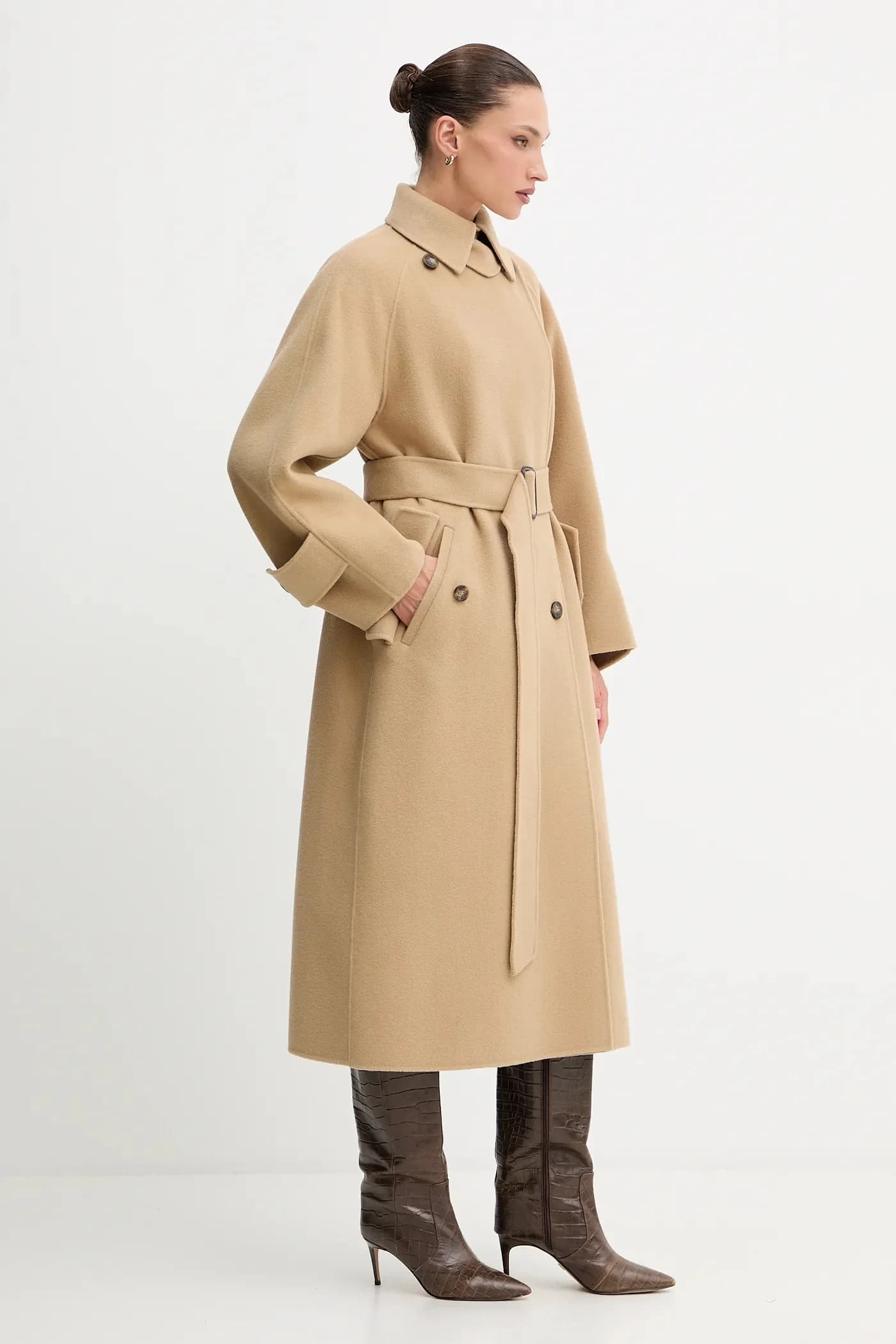 шерстяное пальто CADINE - фото 4