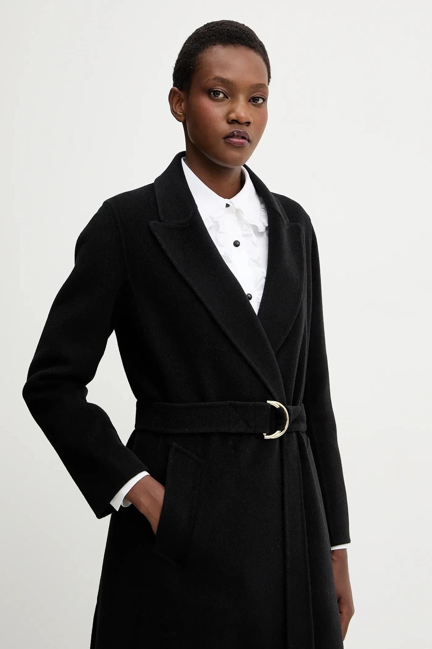 Шерстяное пальто - фото 4