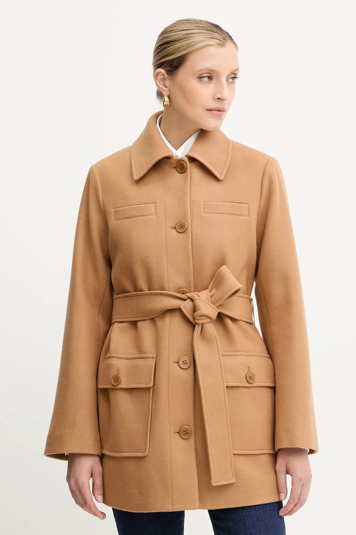 Пальто из смесовой шерсти