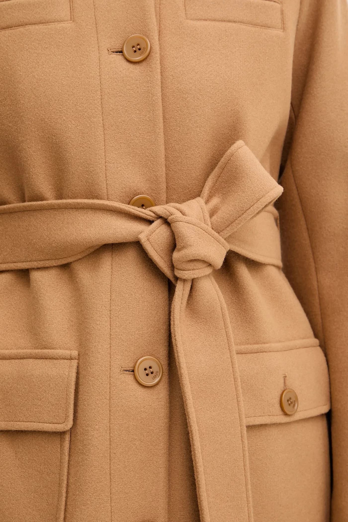 Пальто из смесовой шерсти - фото 5