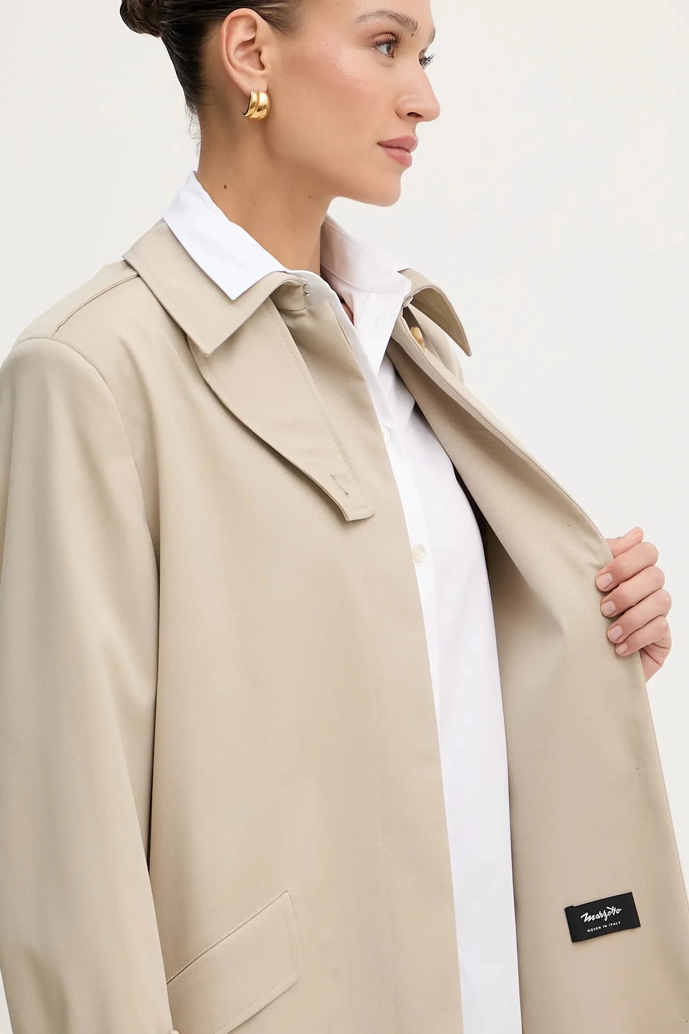 Шерстяной тренч Ciolet - фото 7