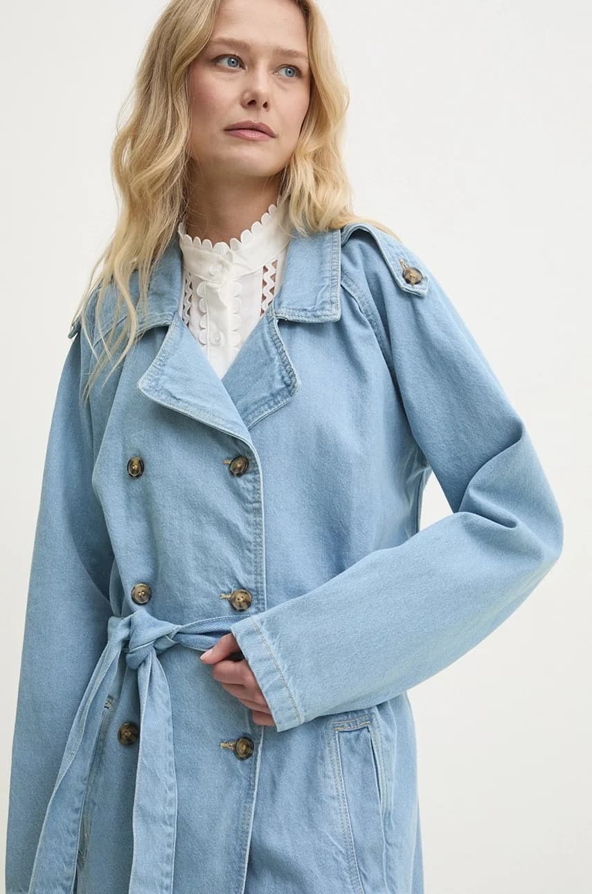 Джинсовое пальто - фото 4