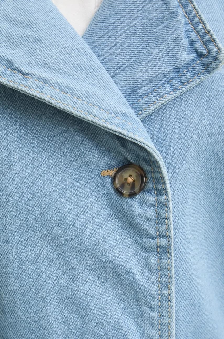 Джинсовое пальто - фото 5