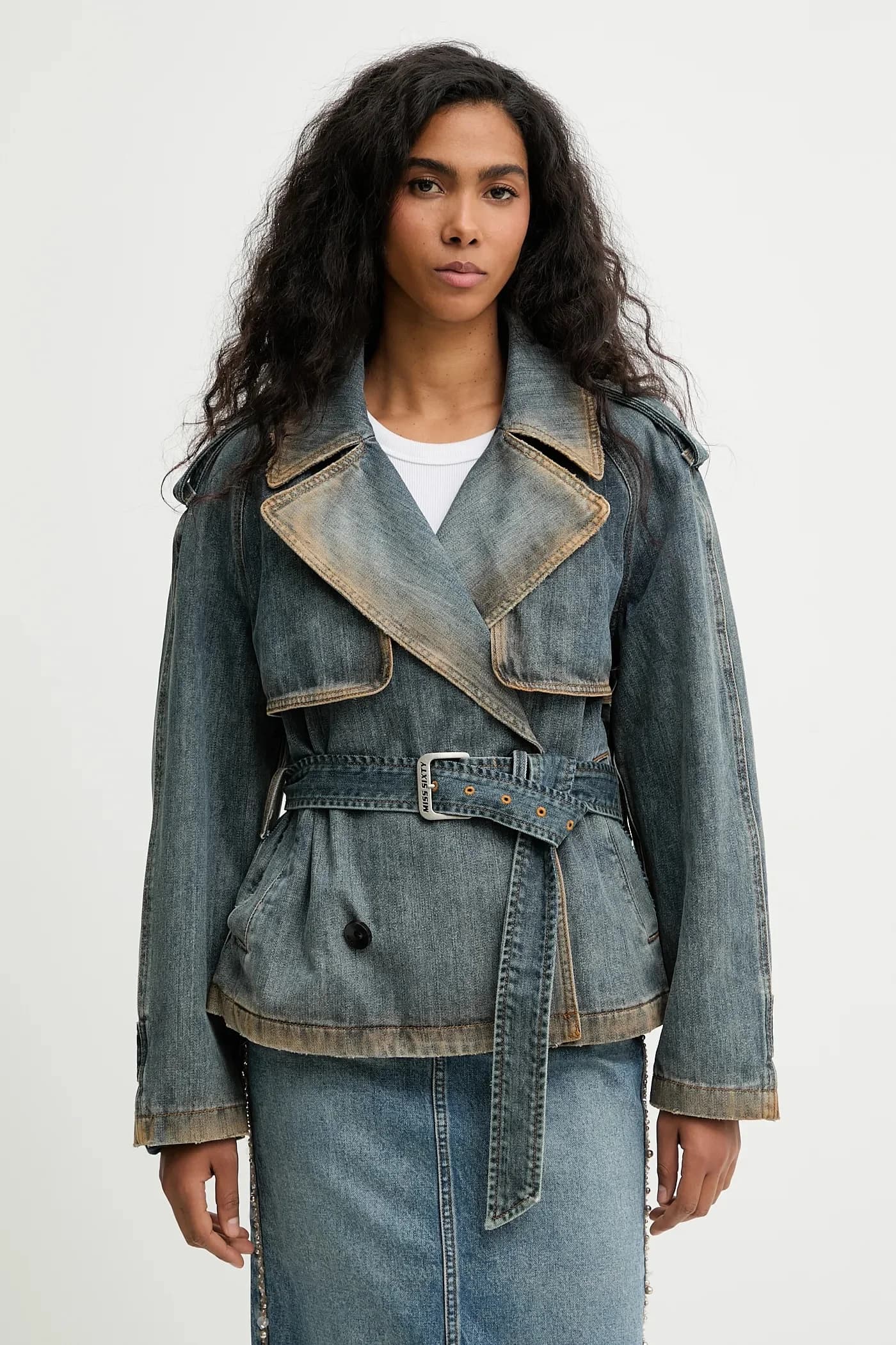 Джинсовое пальто