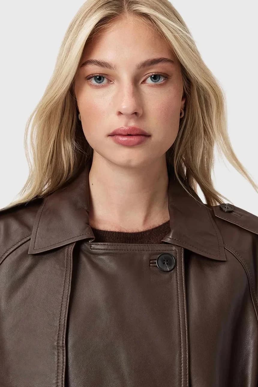 REED кожаное пальто - фото 4