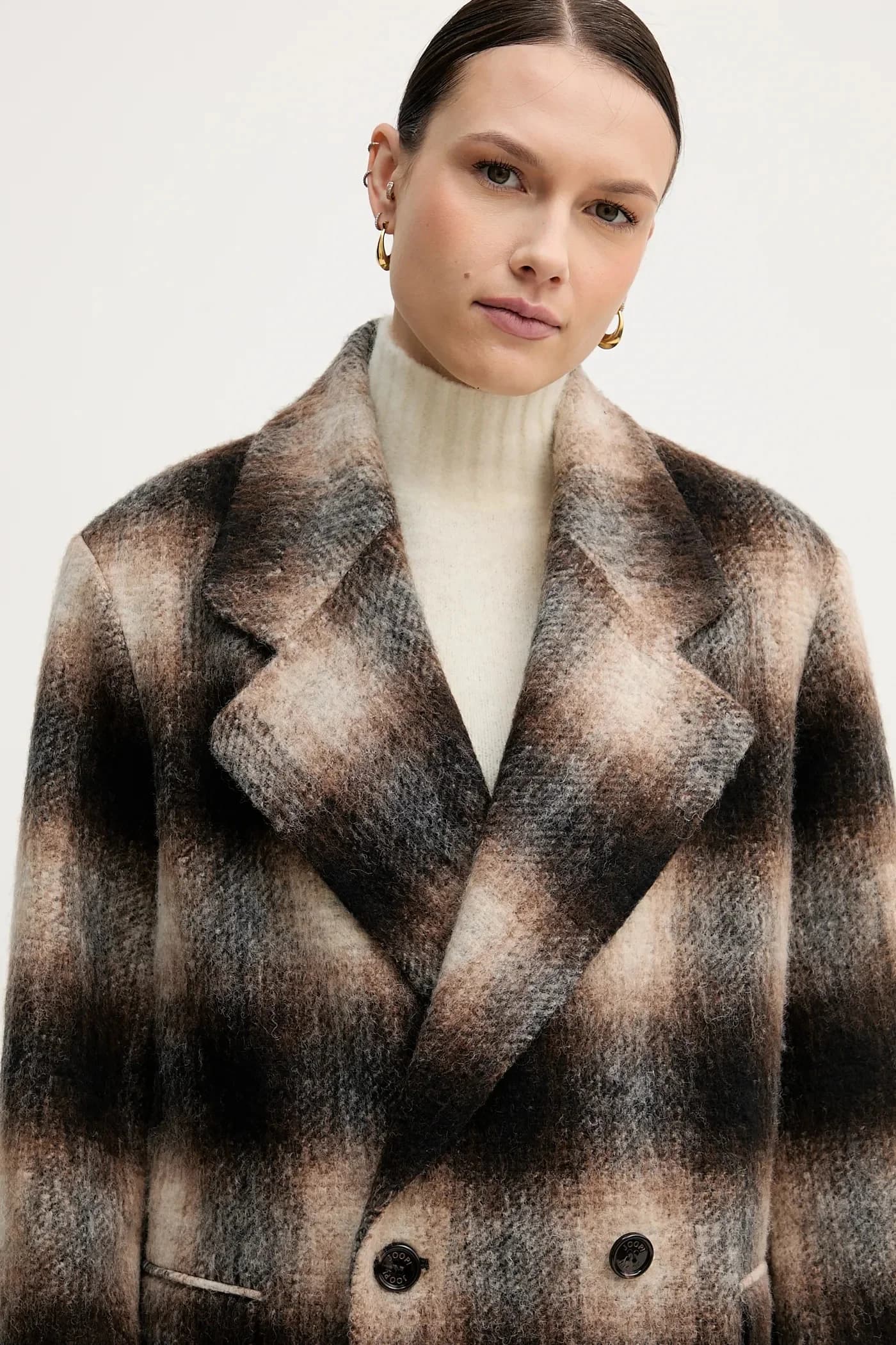 Пальто с добавлением шерсти - фото 4