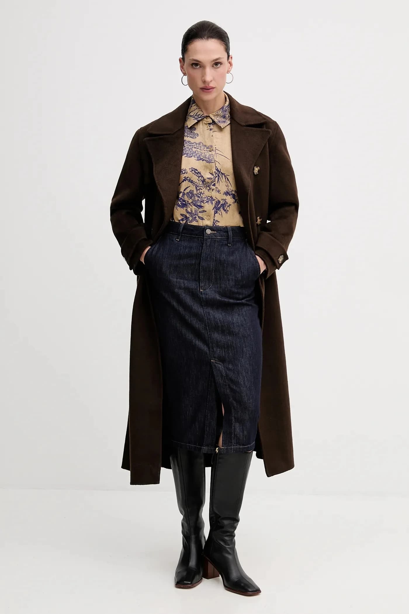 Пальто с добавлением шерсти - фото 2