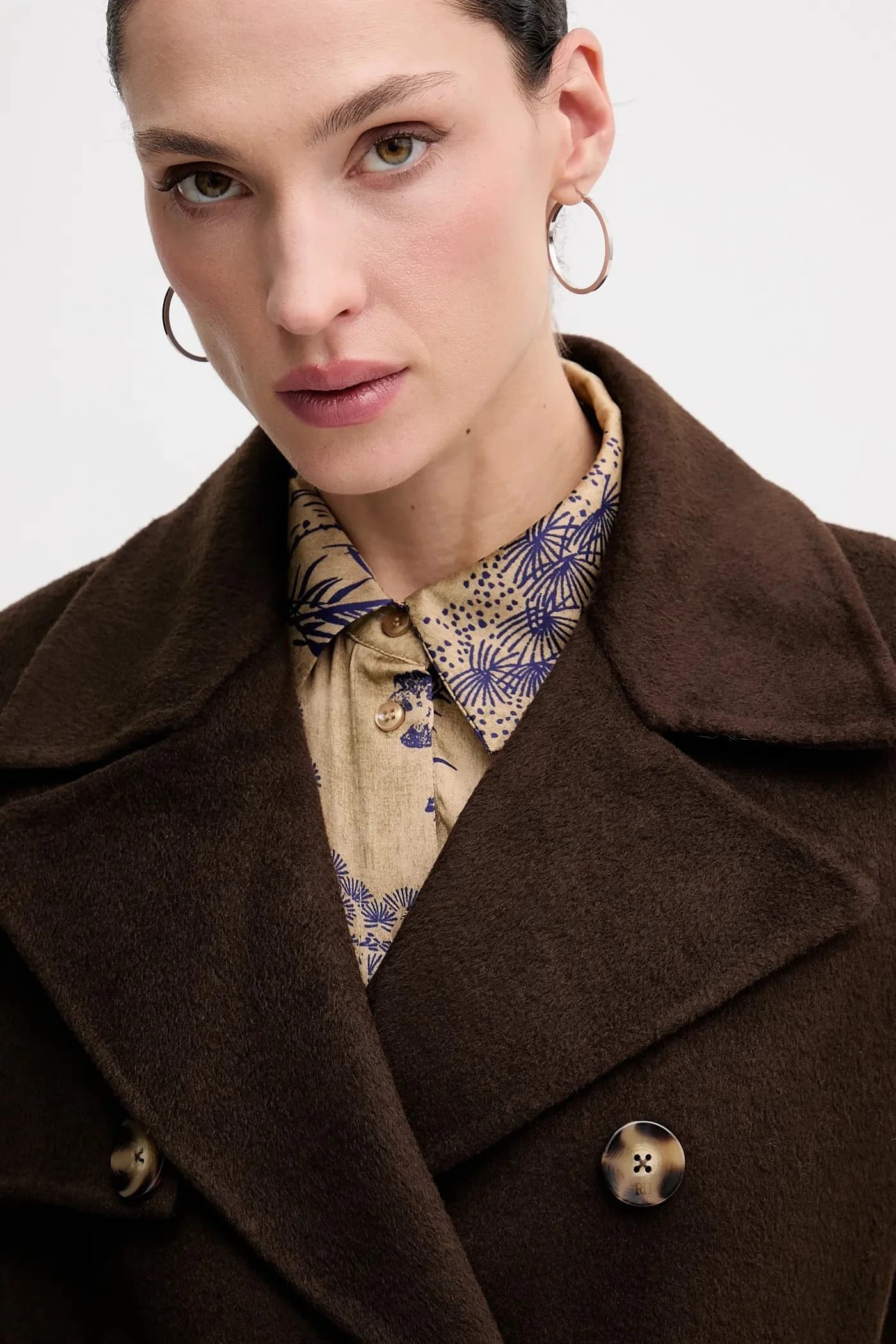 Пальто с добавлением шерсти - фото 4