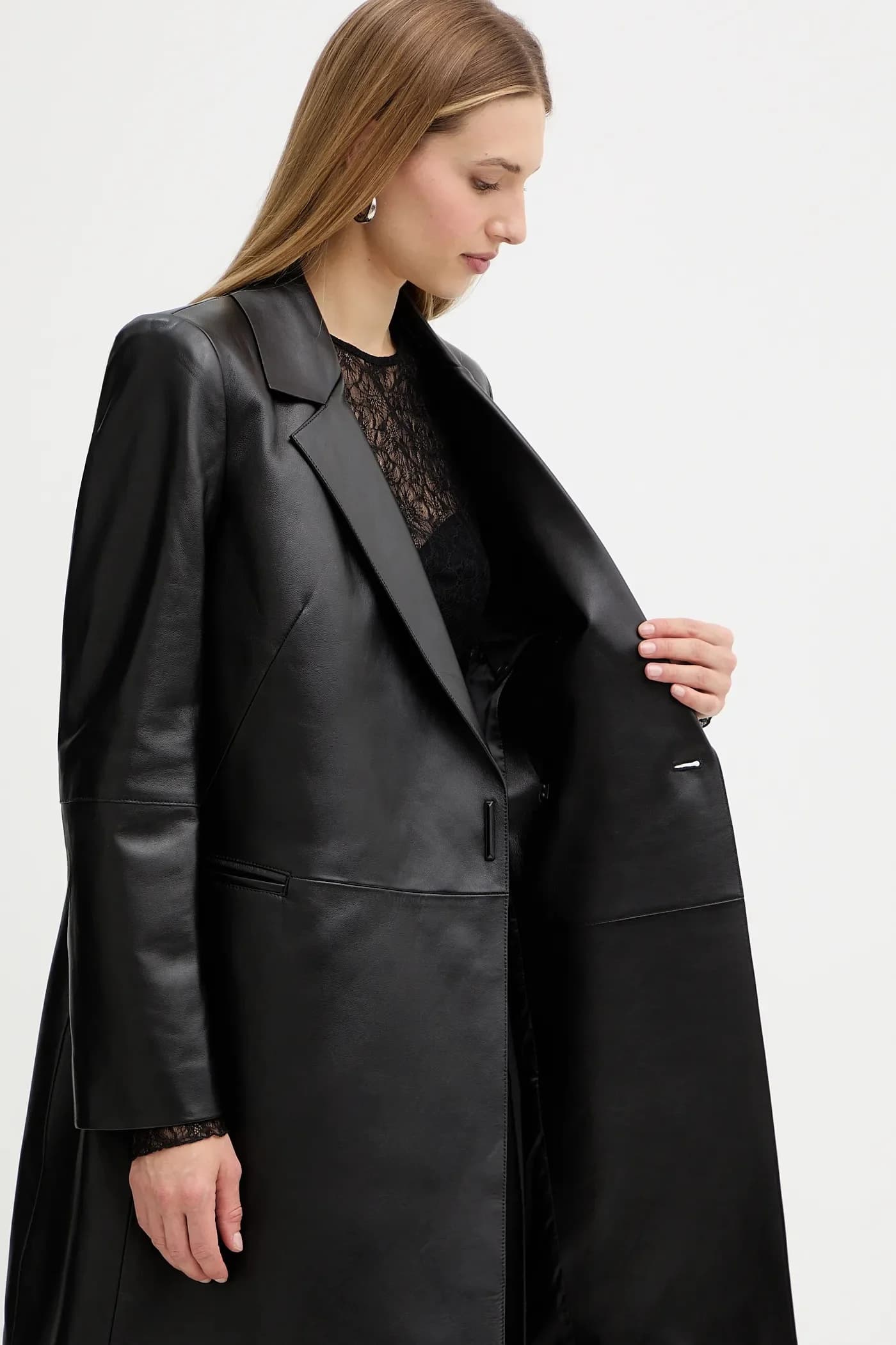 Кожаное пальто Sonnet - фото 7