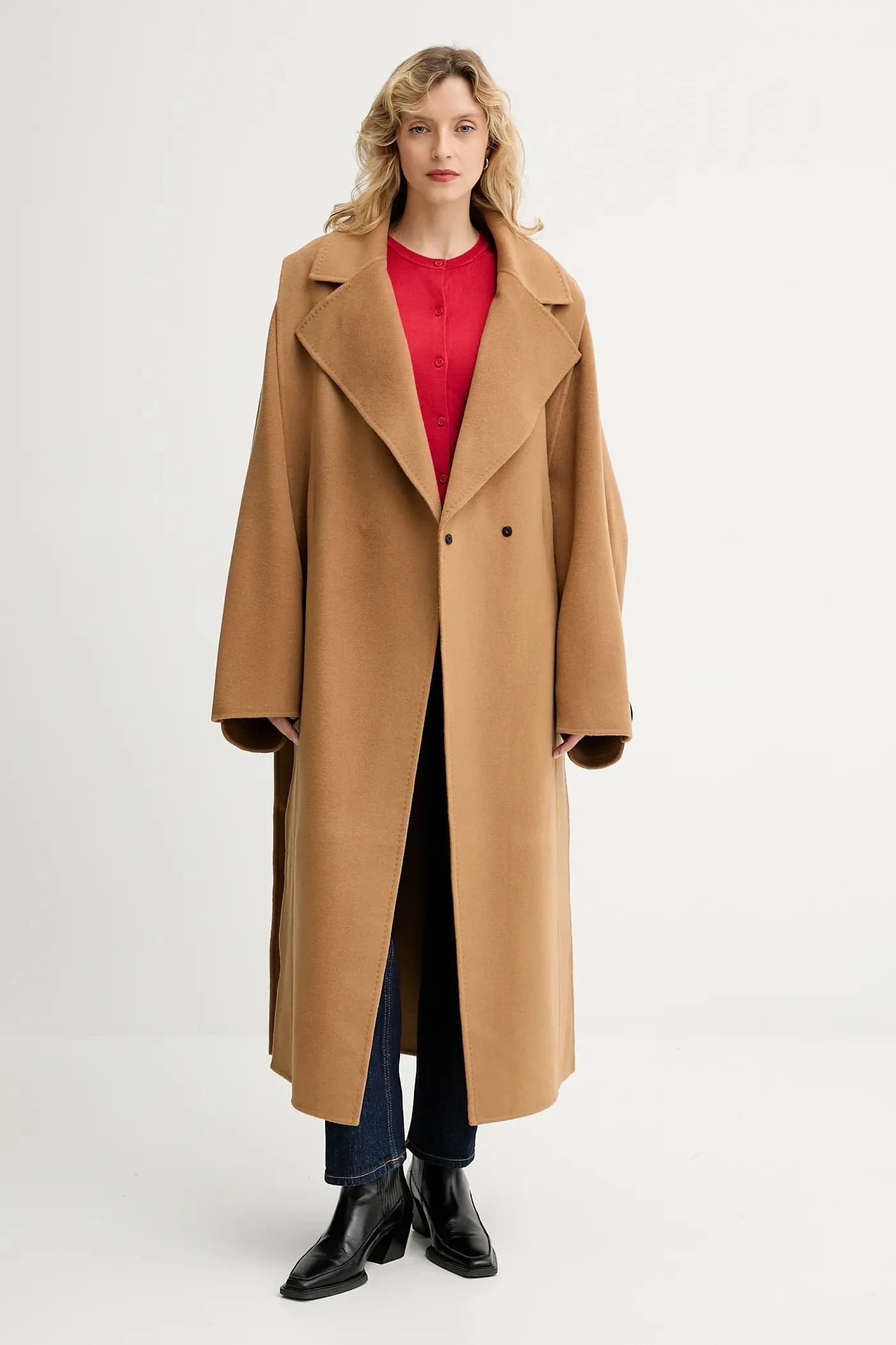 Шерстяное пальто с кашемиром - фото 2