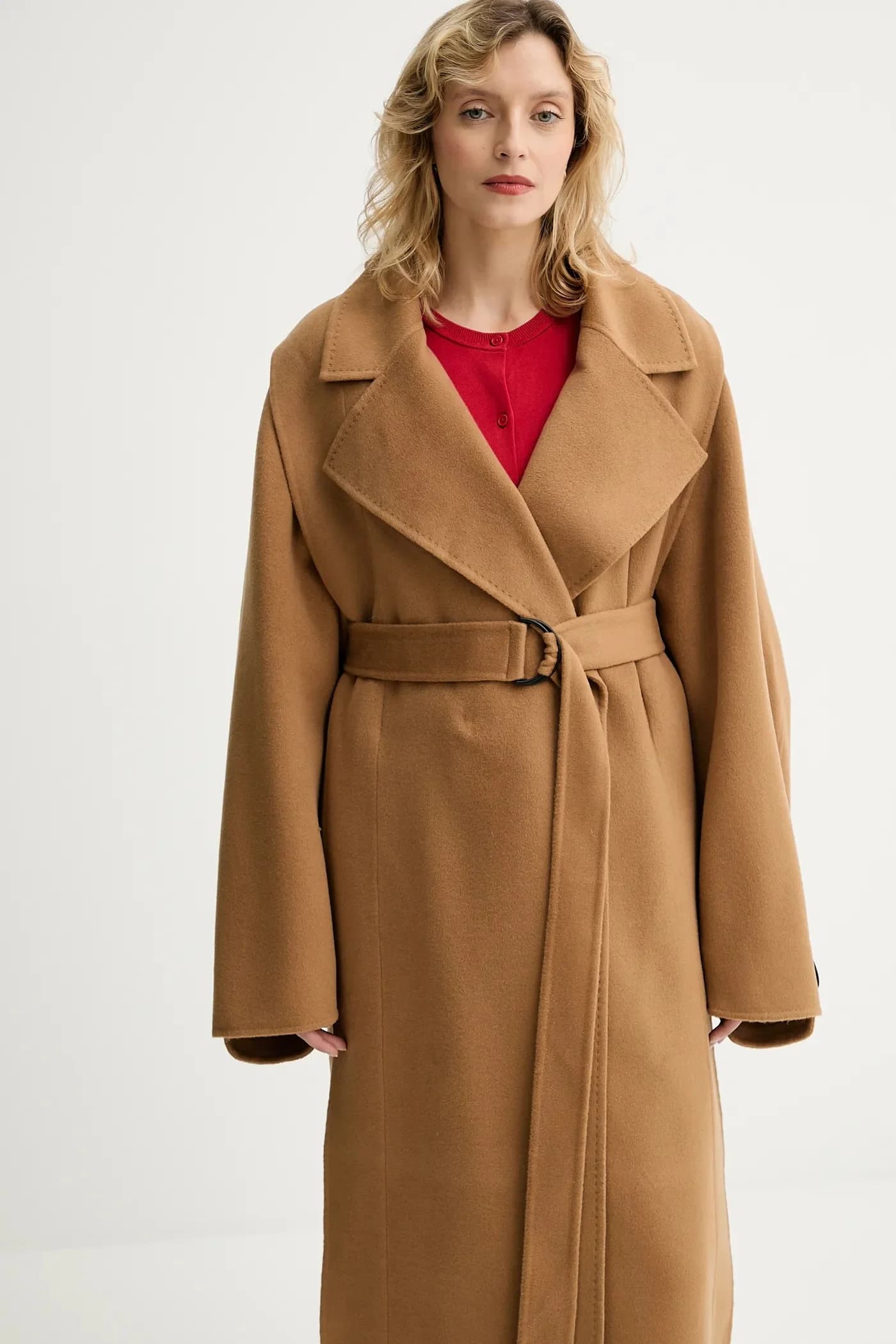 Шерстяное пальто с кашемиром - фото 4