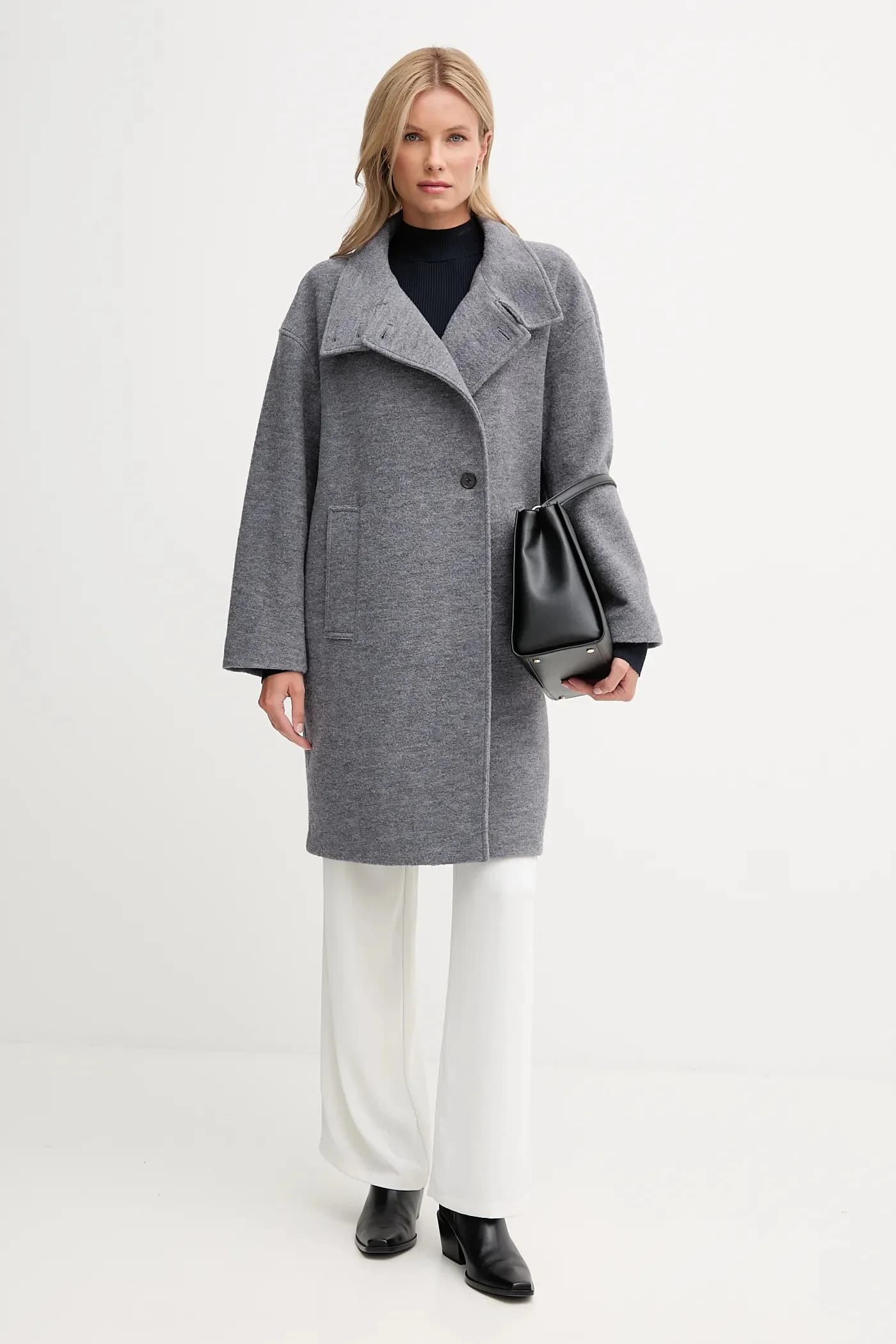 Пальто с добавлением шерсти - фото 2