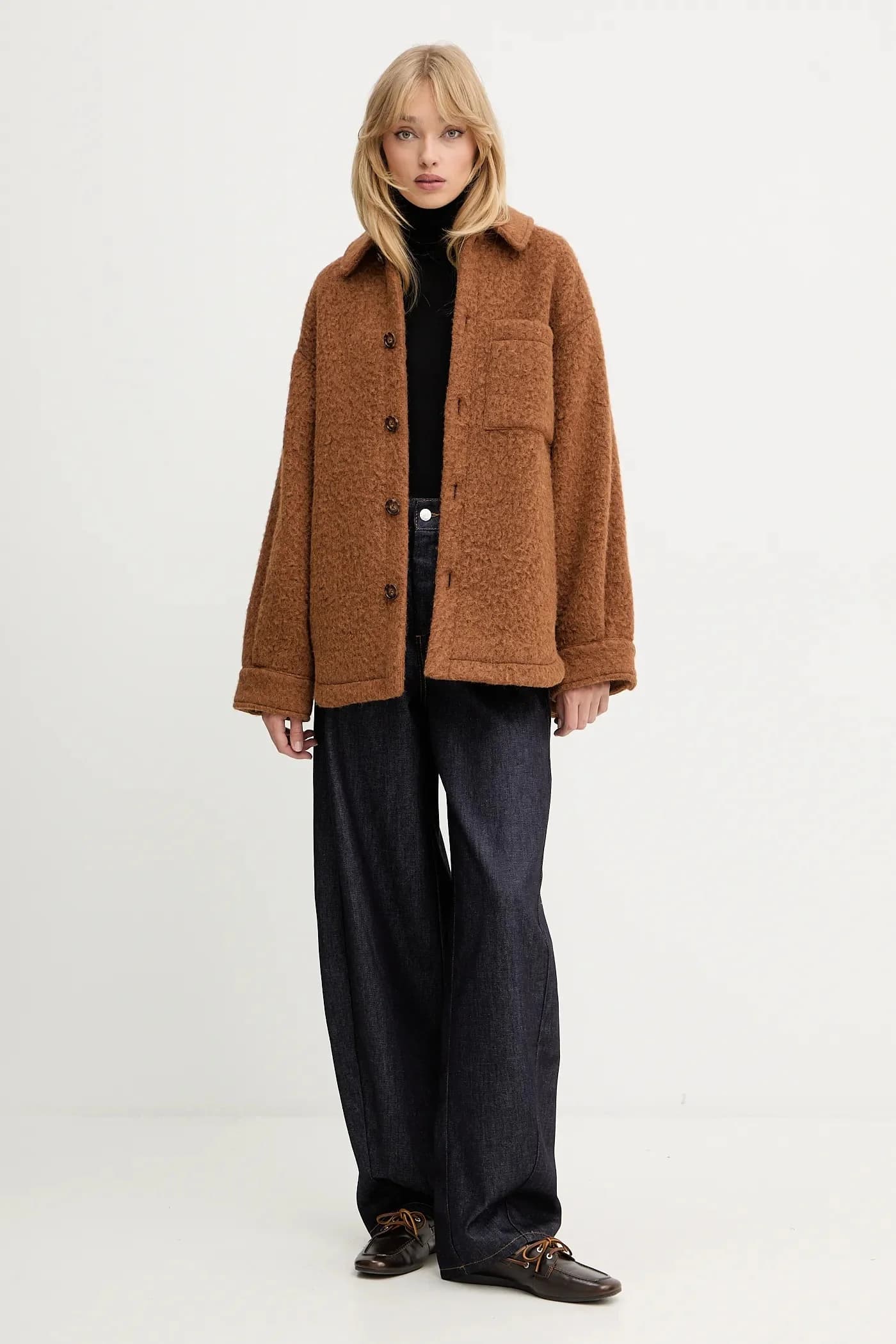 Пальто с добавлением шерсти - фото 2