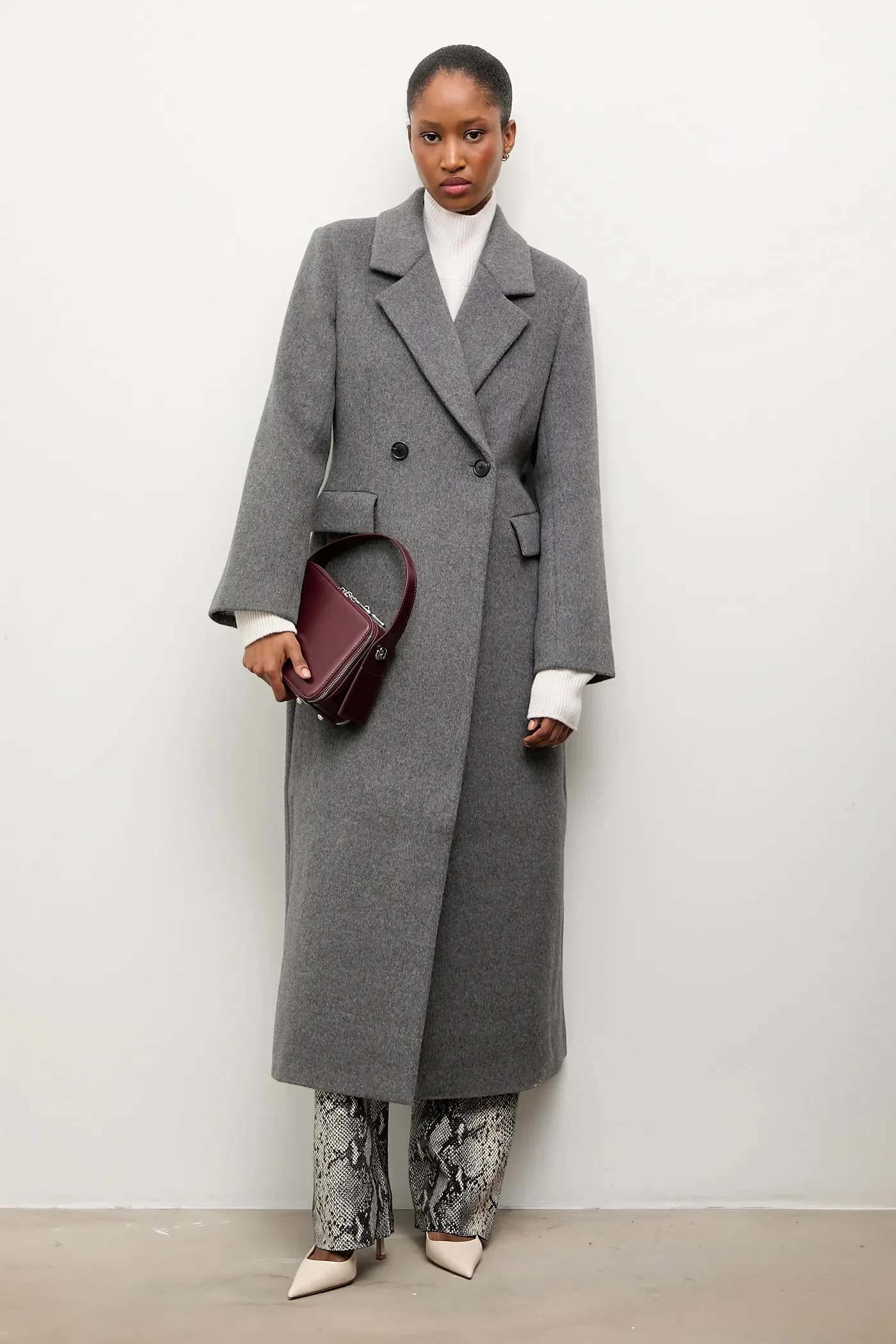 Шерстяное пальто - фото 4