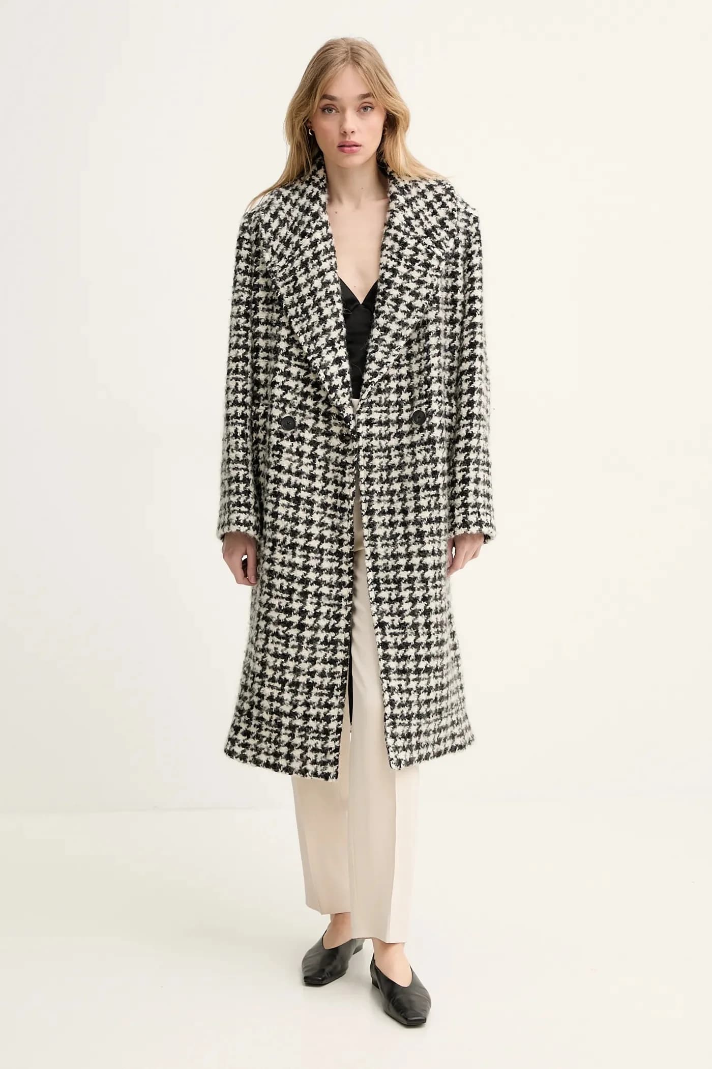 Пальто из смесовой шерсти - фото 2