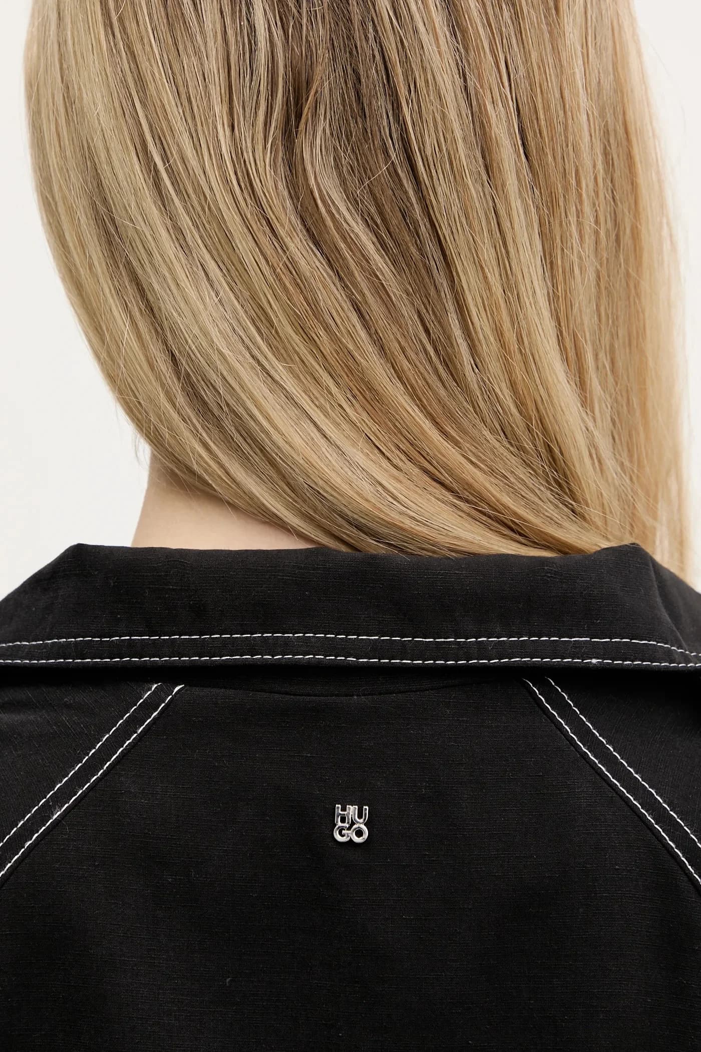 Пальто из смесового льна - фото 5