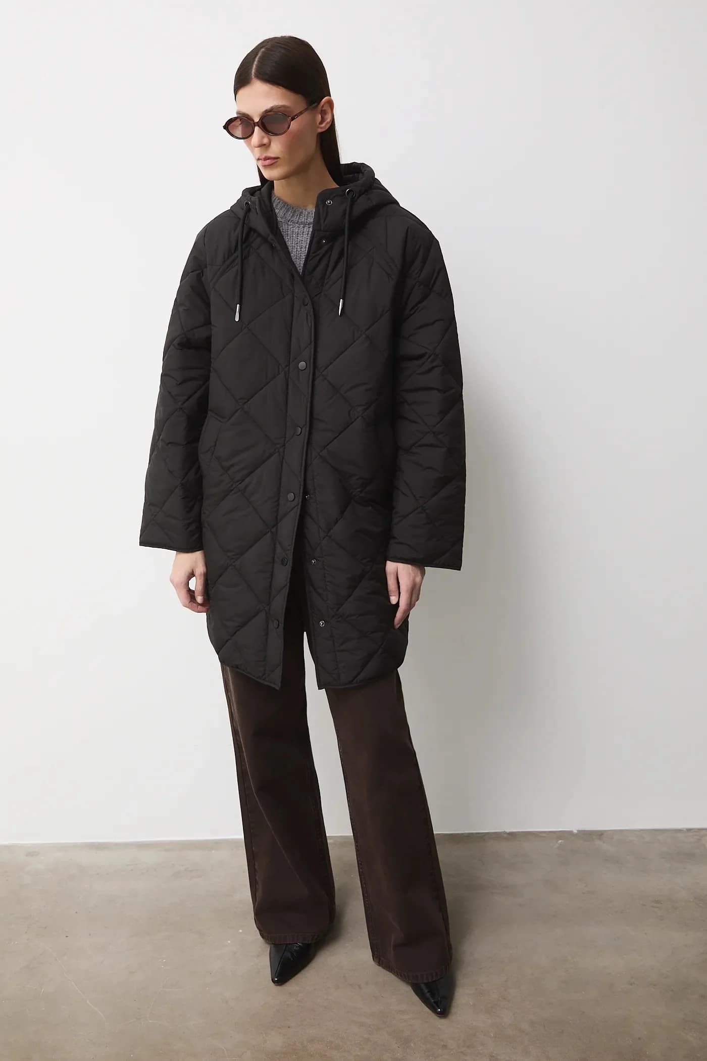 Женское стеганое пальто - фото 2