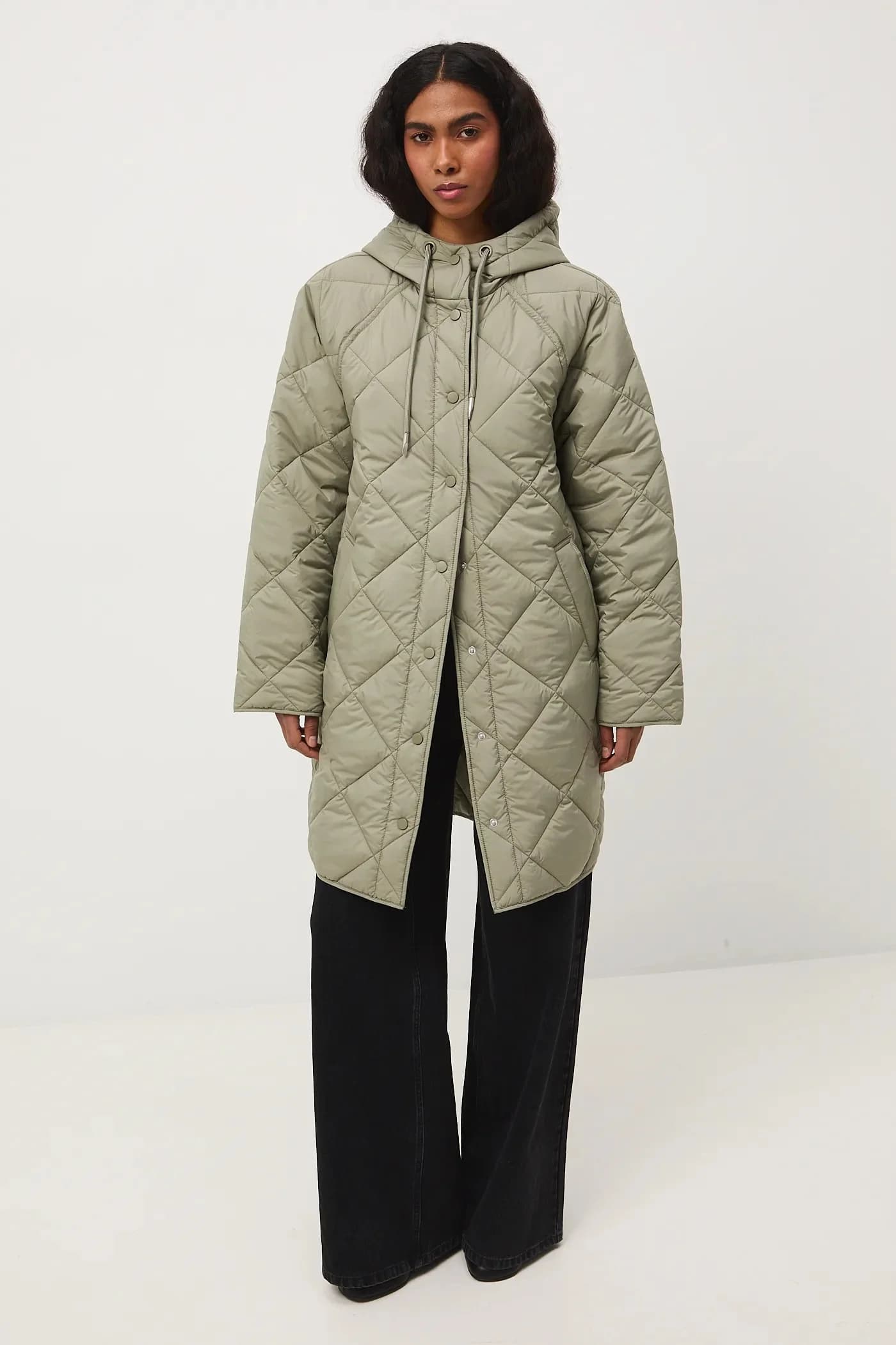 Женское стеганое пальто - фото 2