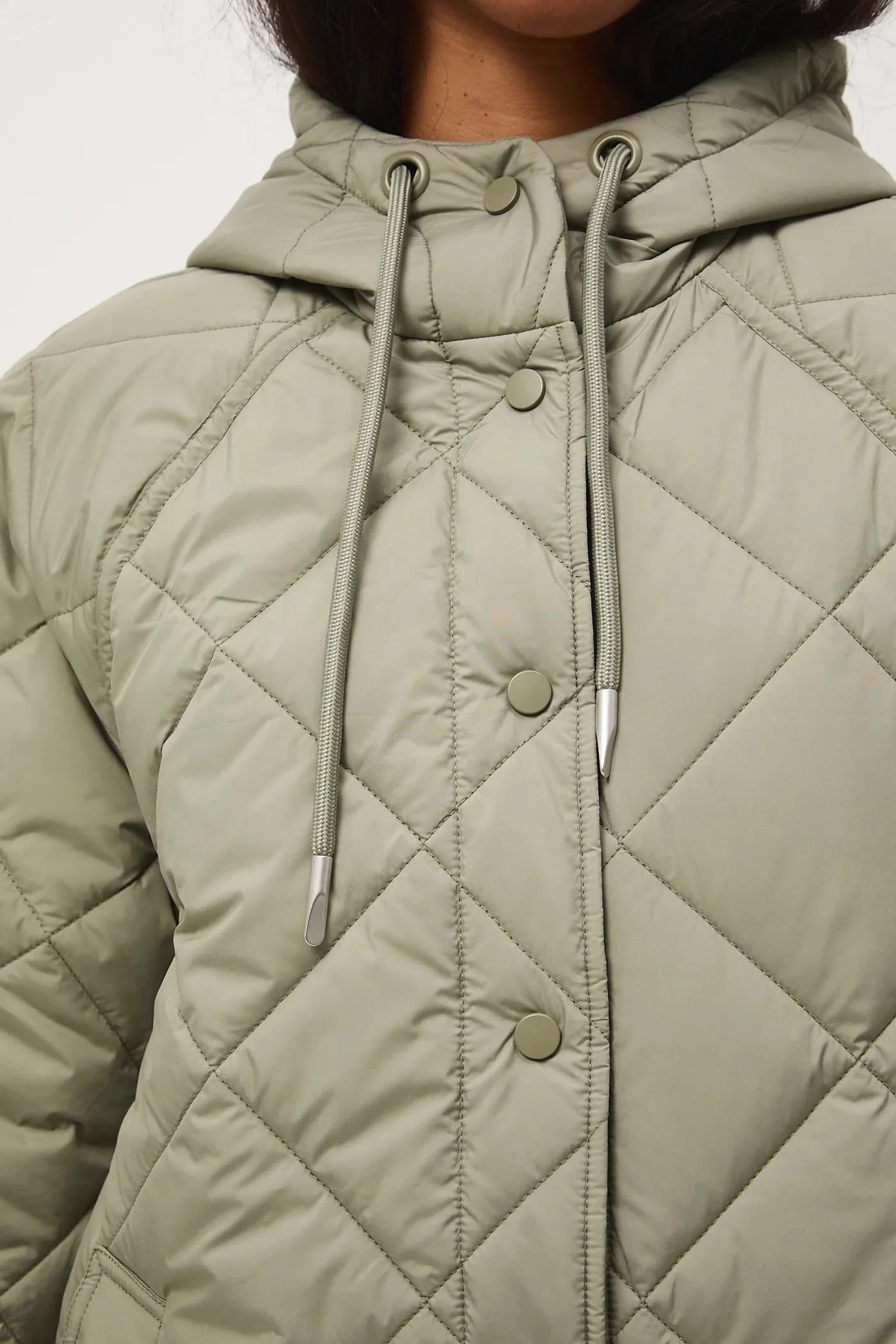 Женское стеганое пальто - фото 6