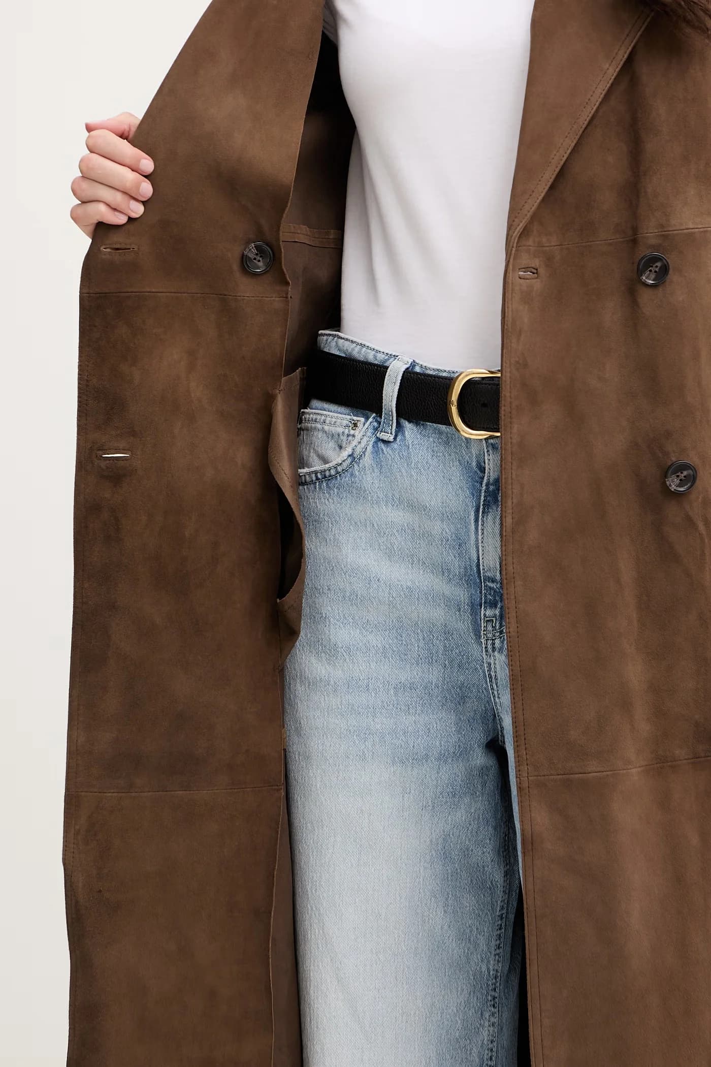 OBLARE замшевое пальто - фото 6