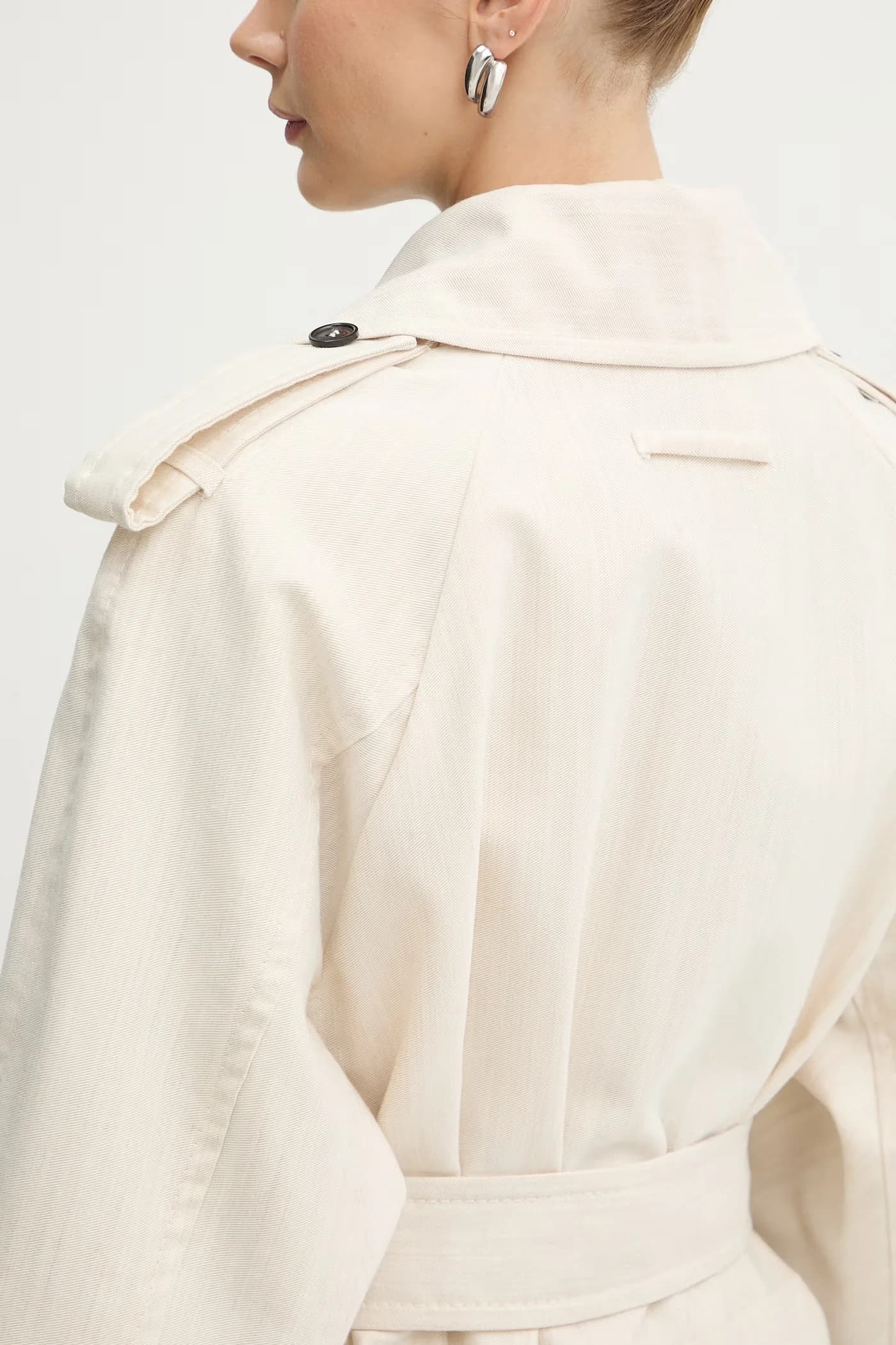 Тренч из шерсти MCOBAFFO - фото 7