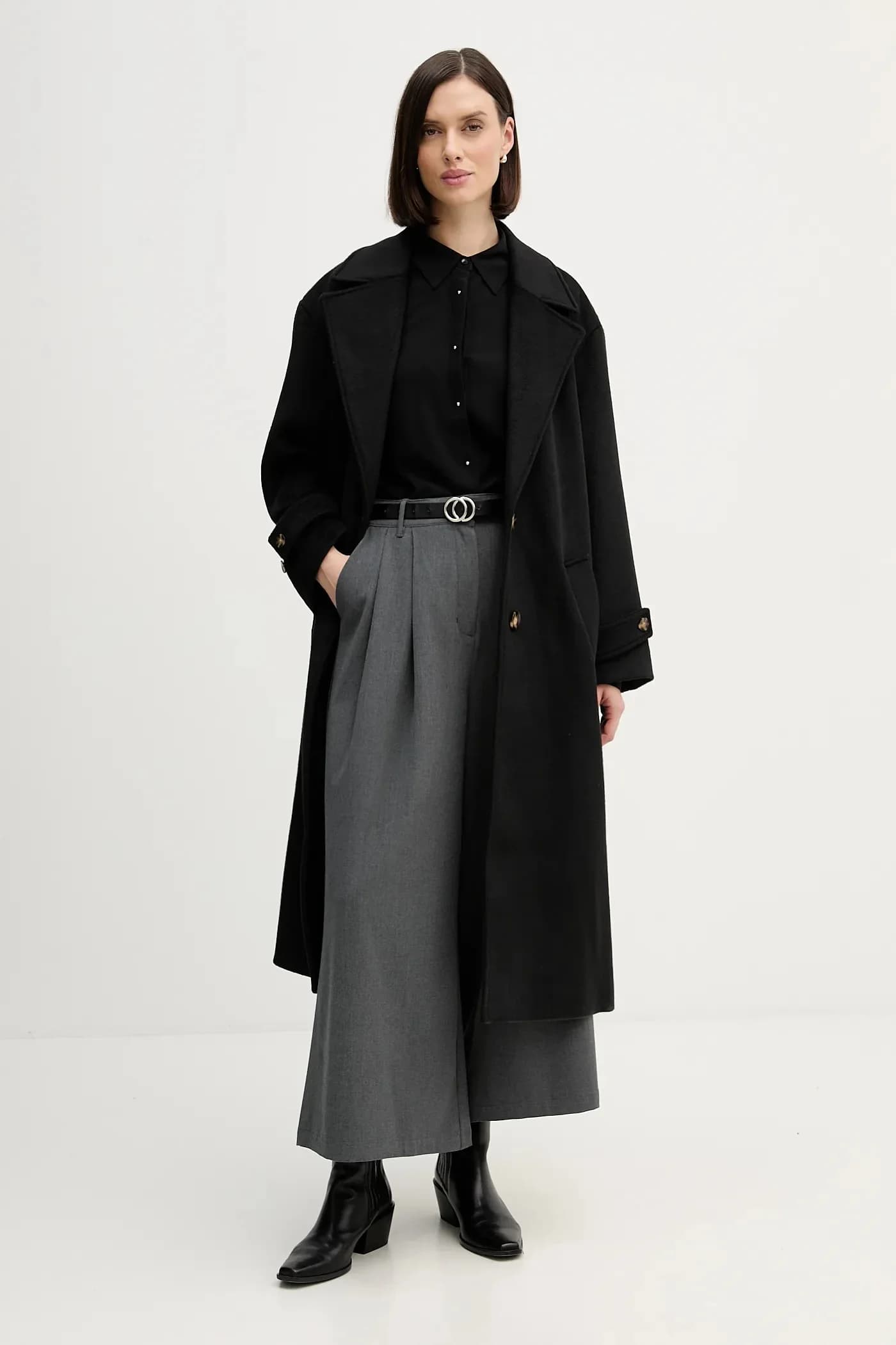 Пальто с добавлением шерсти - фото 2