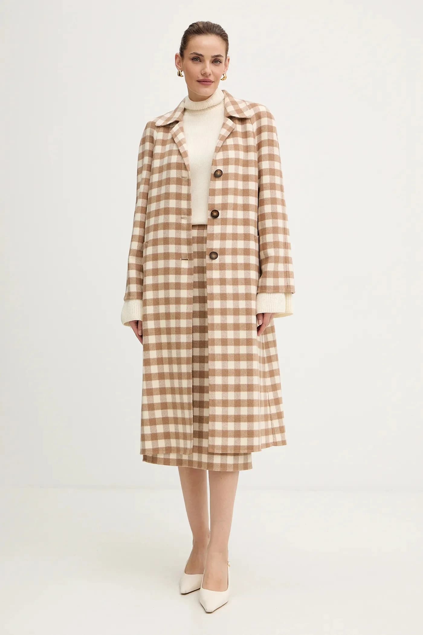 Пальто с добавлением шерсти - фото 2