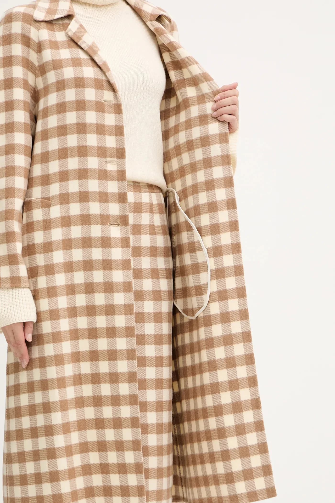 Пальто с добавлением шерсти - фото 6