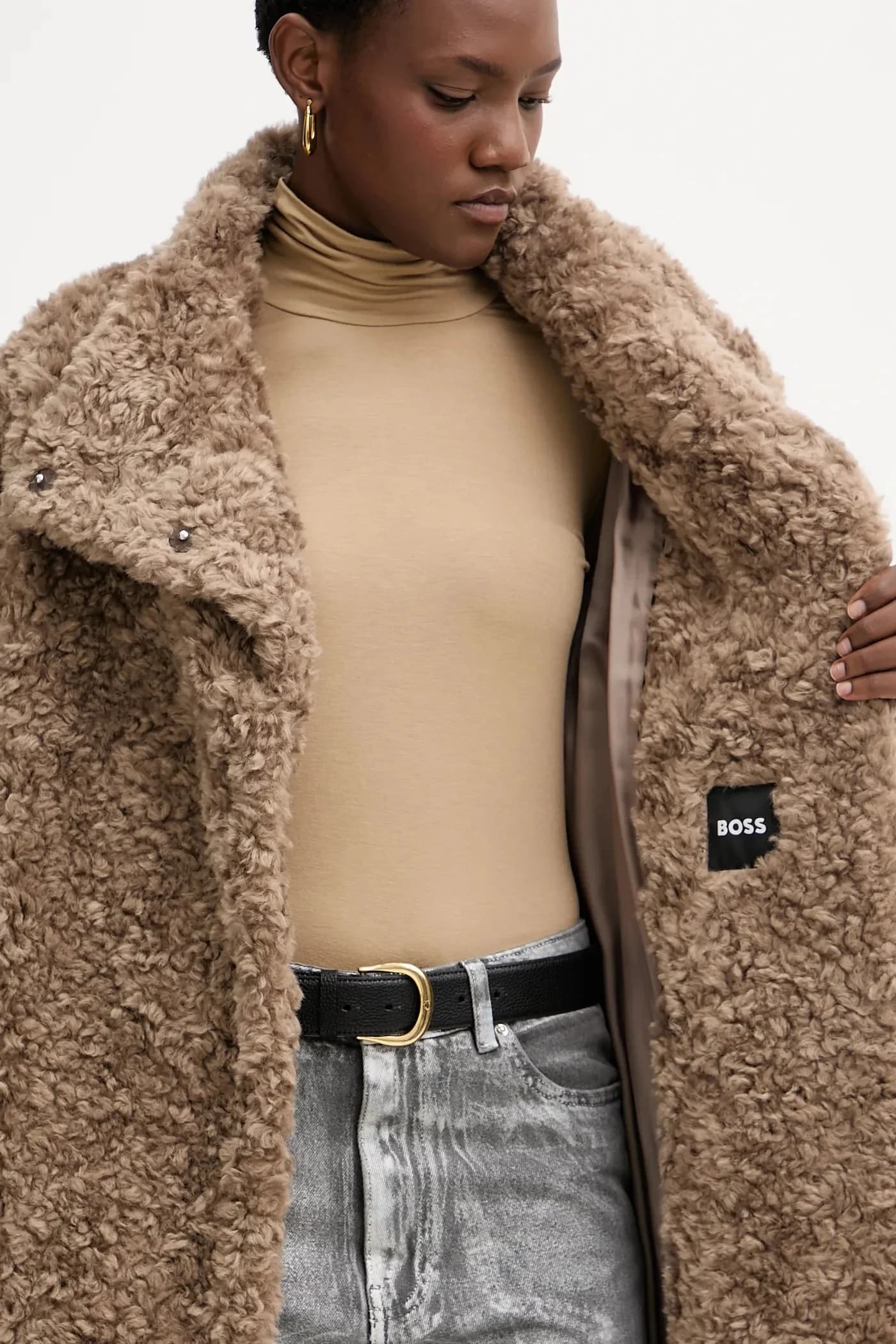 пальто Citeddy из смесовой шерсти - фото 6