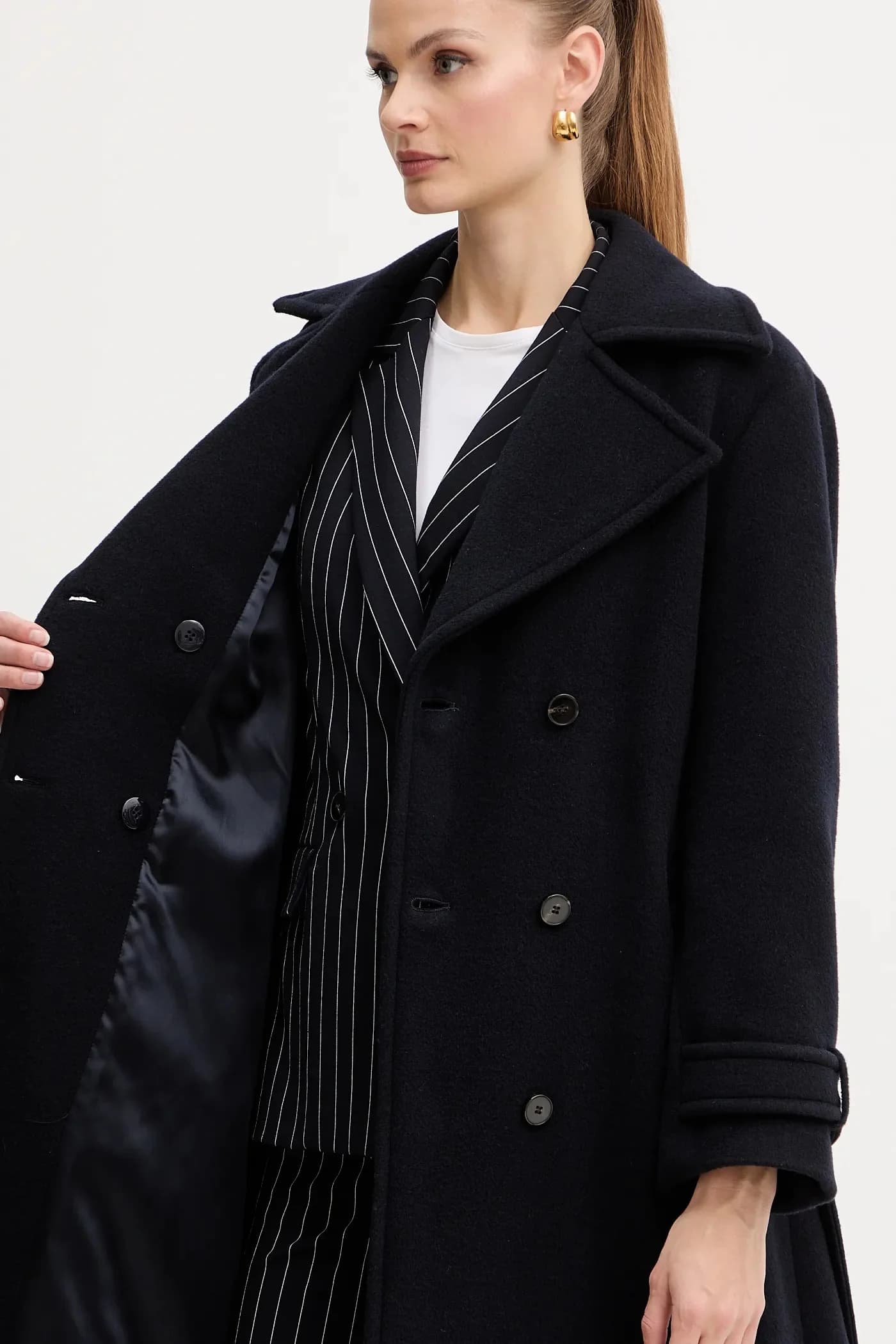 Пальто с добавлением шерсти - фото 6