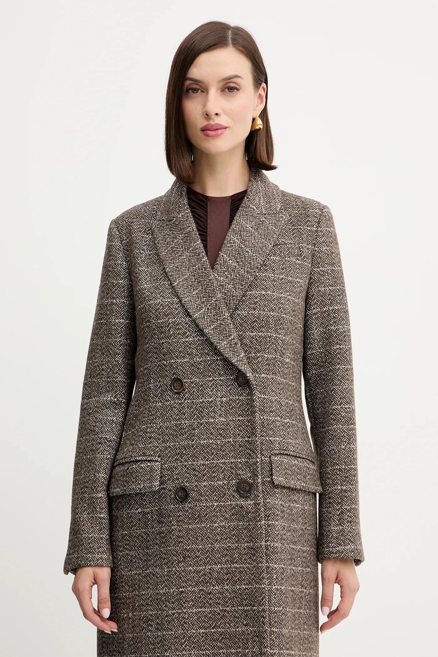 Пальто с добавлением шерсти - фото 4