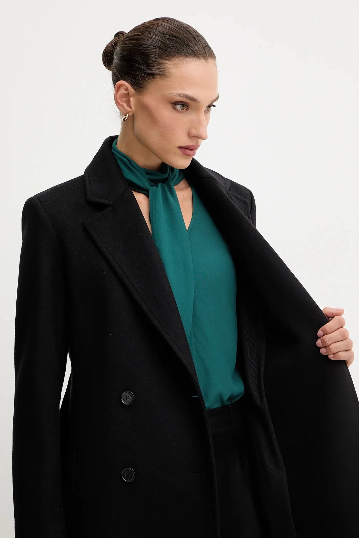 Пальто с добавлением шерсти - фото 7