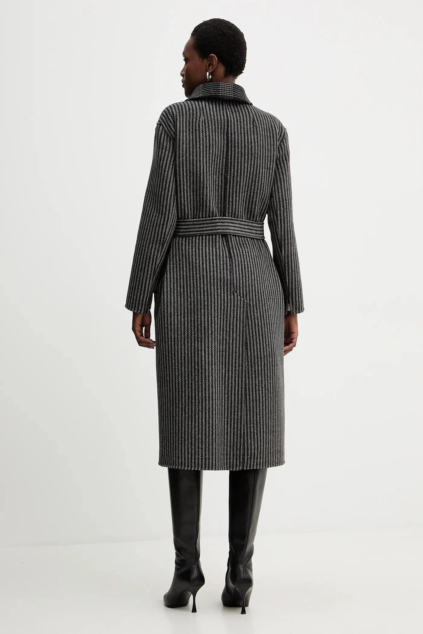 Двустороннее пальто из шерсти - фото 4