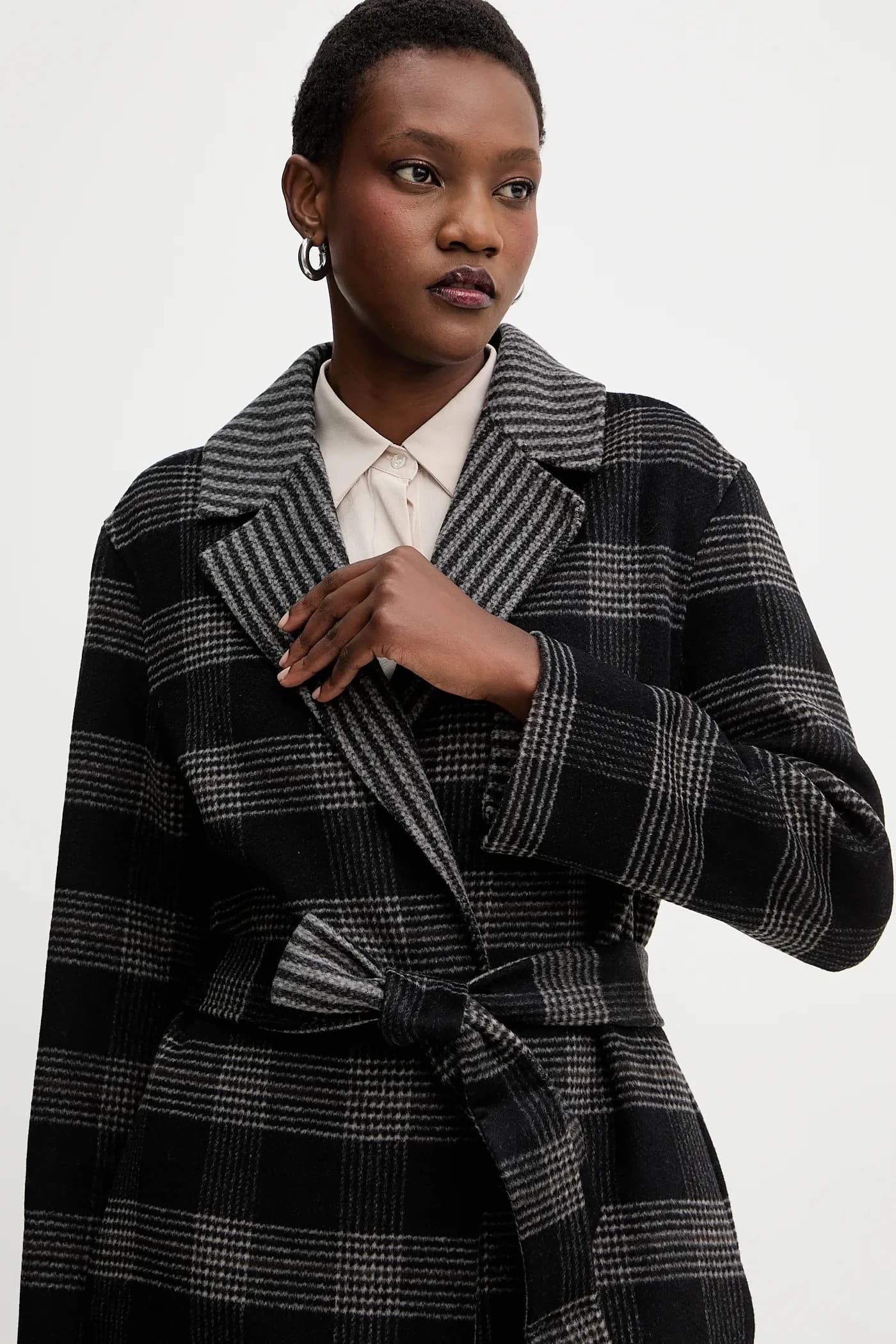 Двустороннее пальто из шерсти - фото 5